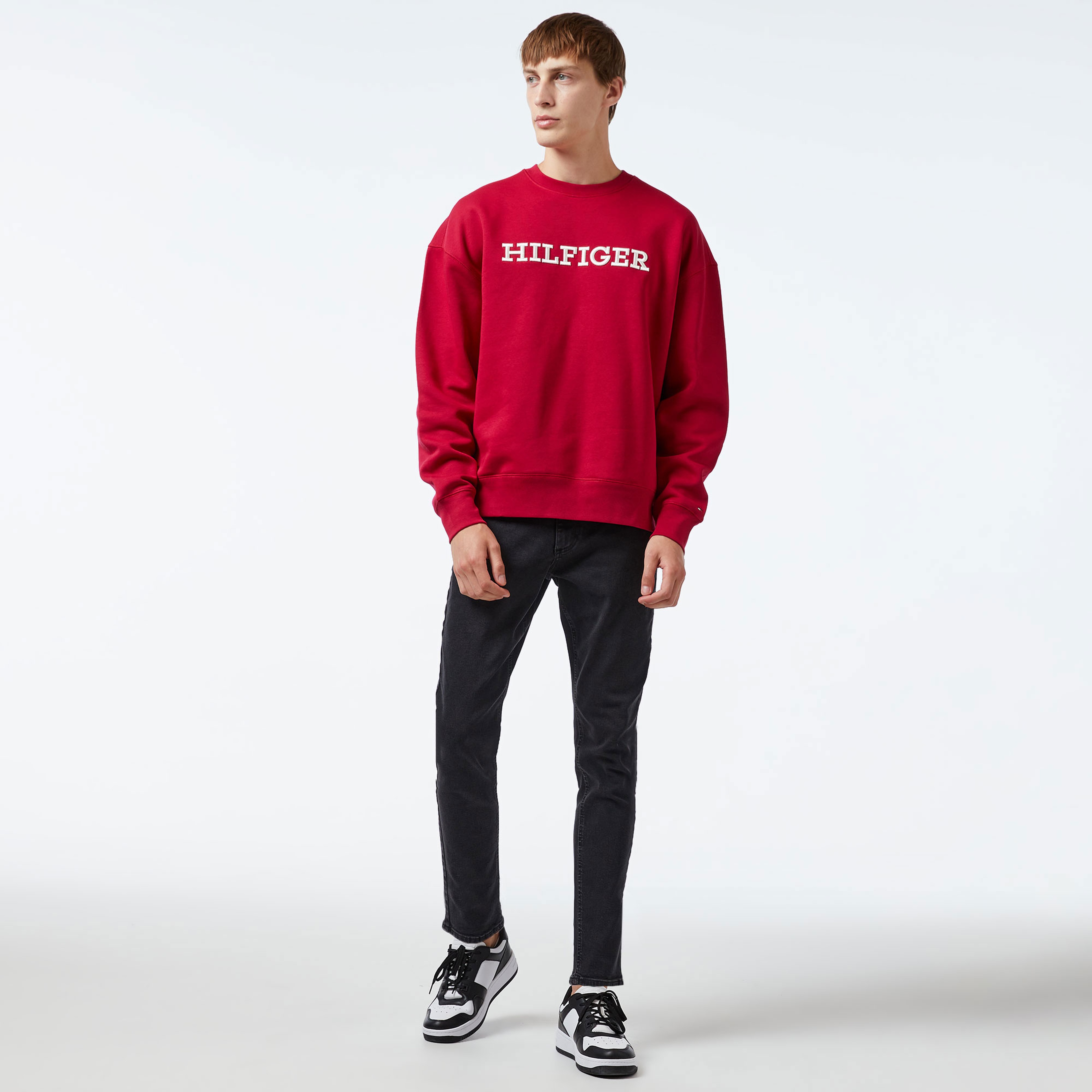 Tommy Hilfiger Erkek Kırmızı Sweatshirt