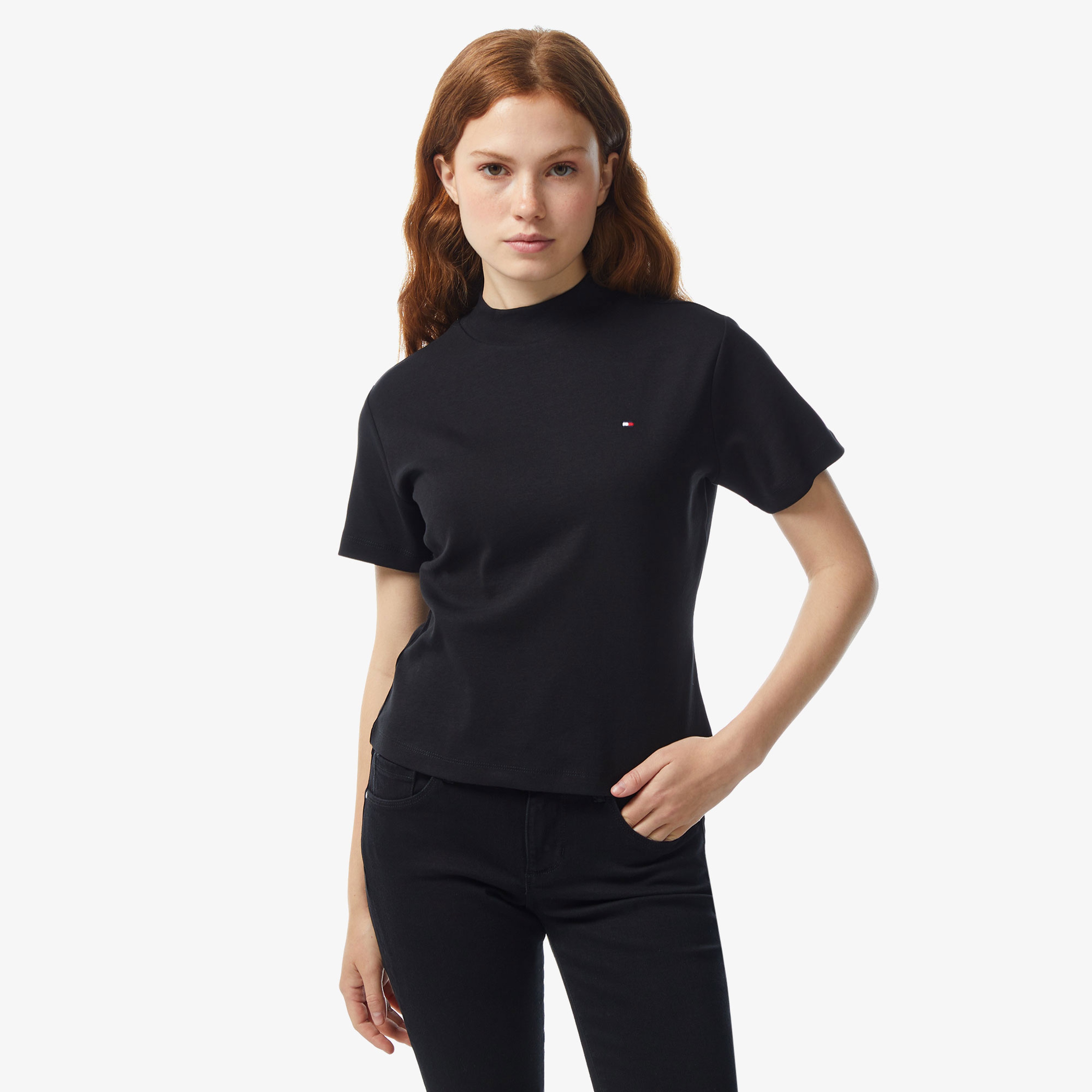 Tommy Hilfiger Kadın Siyah Tshirt