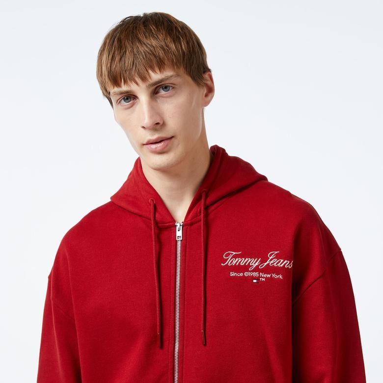 Tommy Hilfiger Erkek Kırmızı Sweatshirt