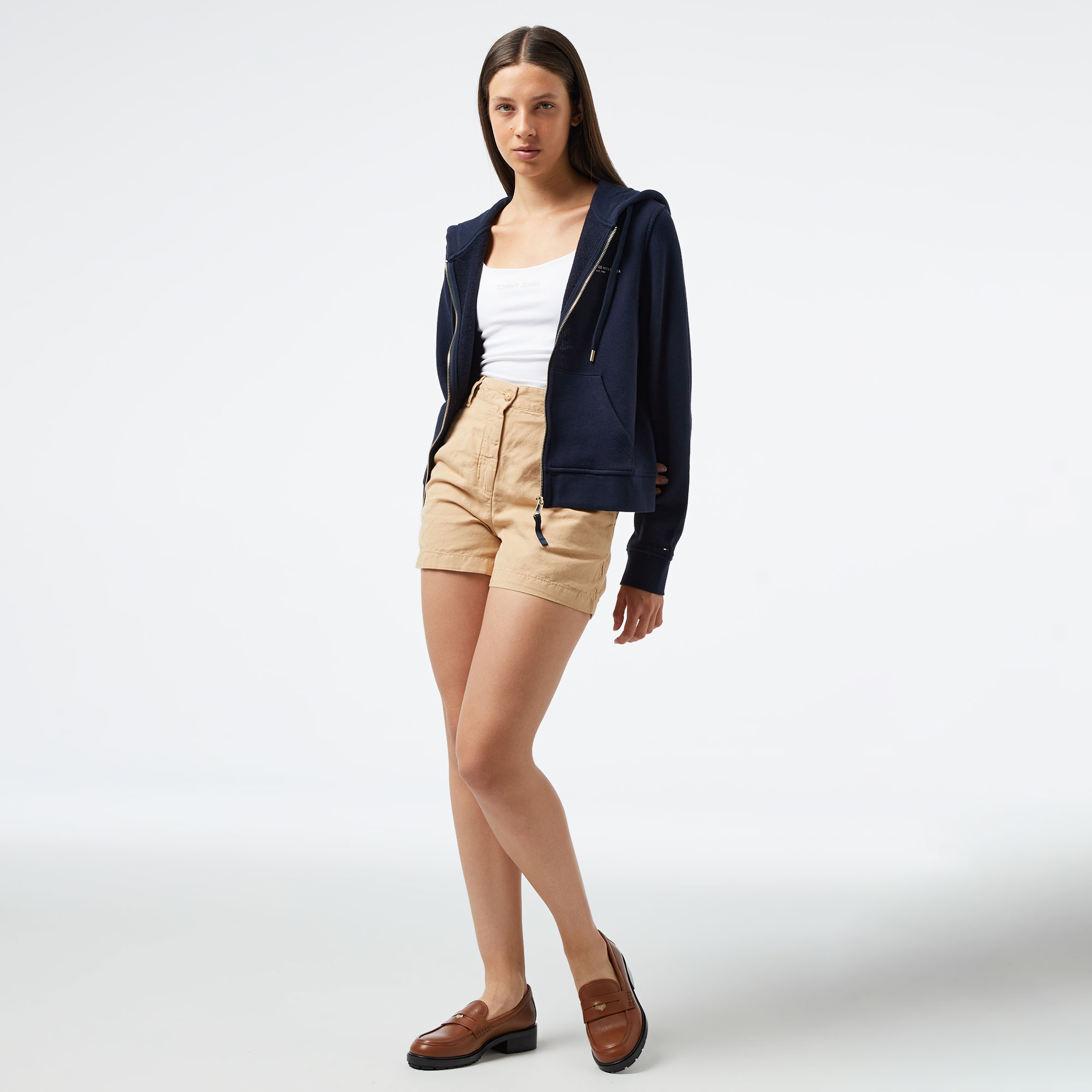 Tommy Hilfiger Kadın Mavi Sweatshirt