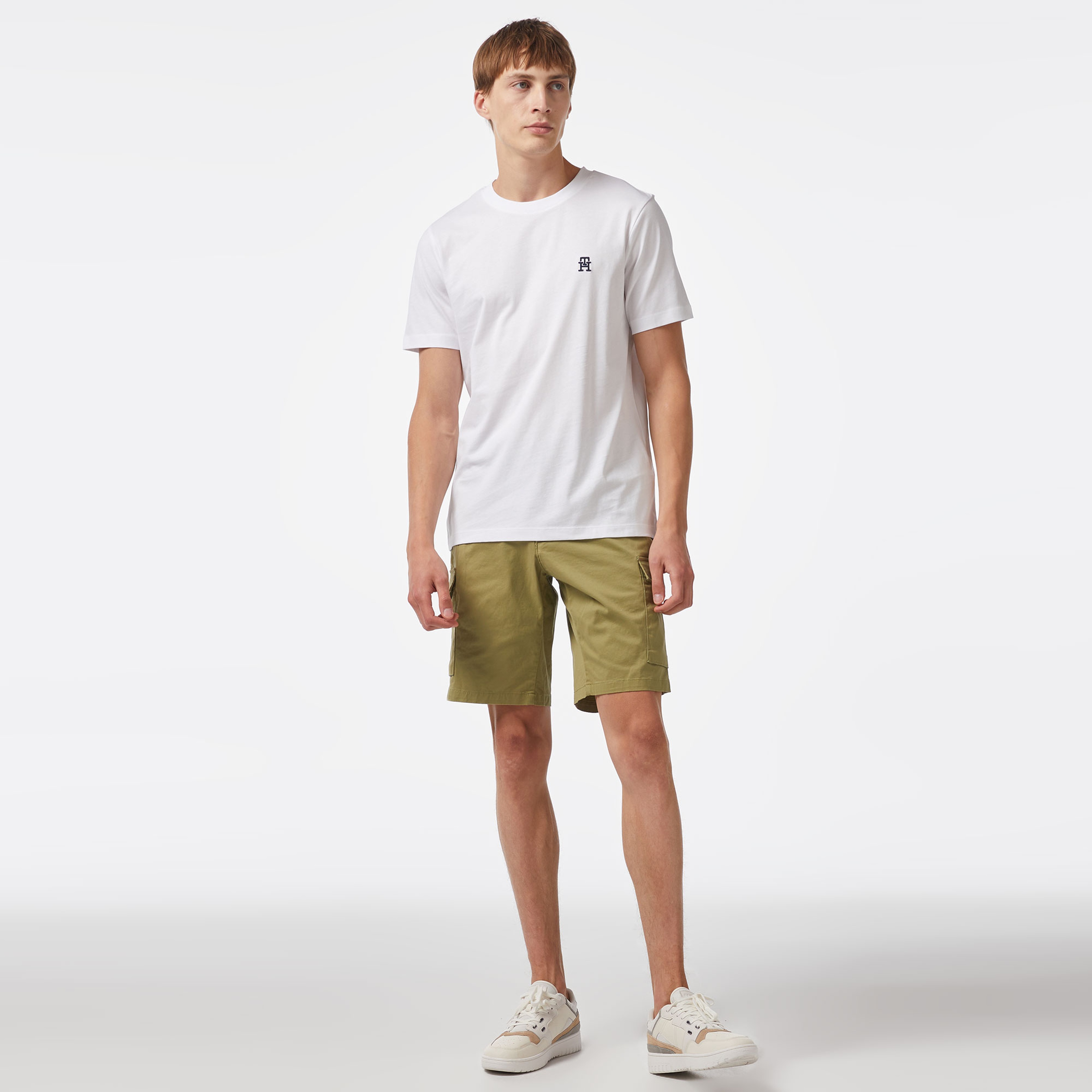 Tommy Hilfiger Erkek Beyaz Tshirt