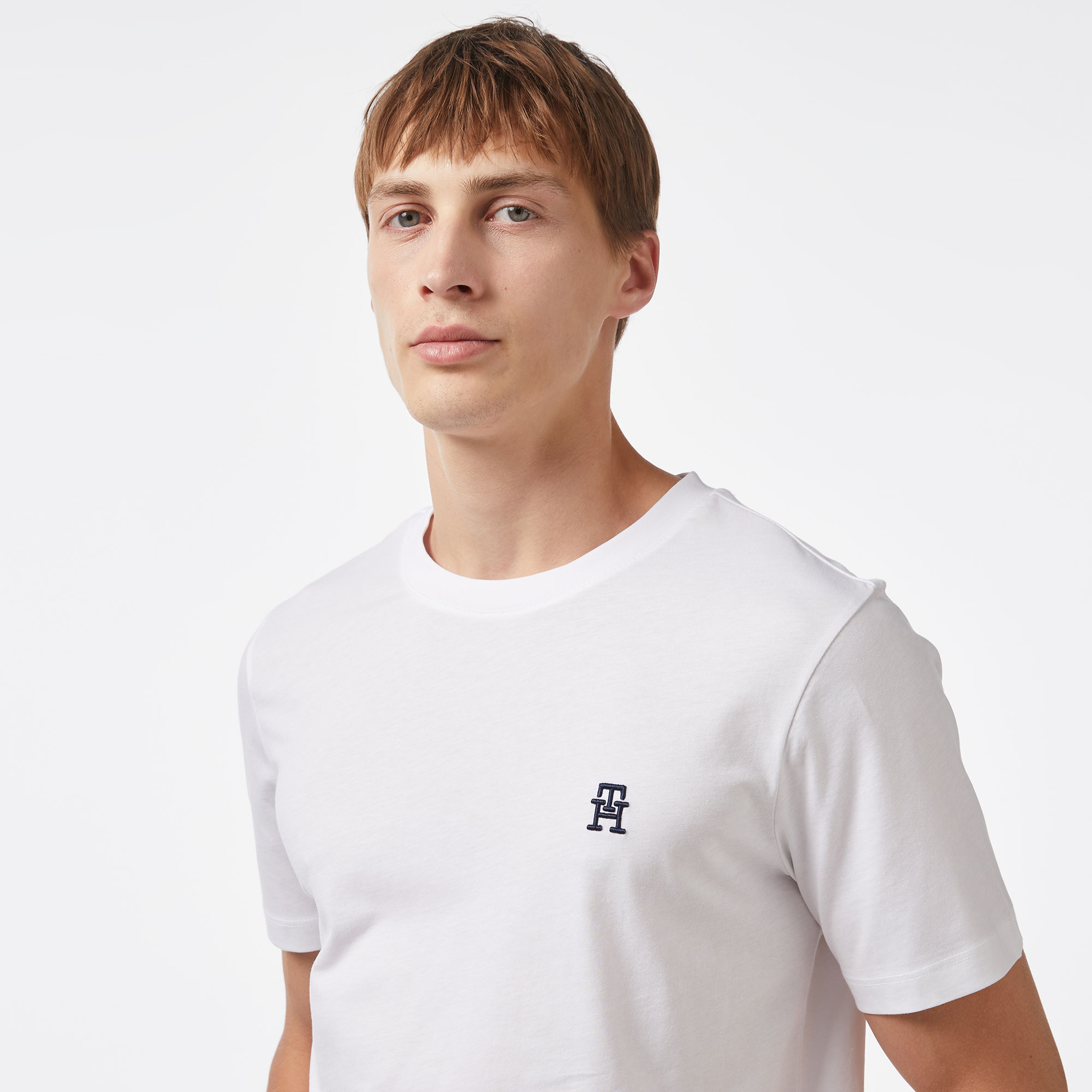 Tommy Hilfiger Erkek Beyaz Tshirt