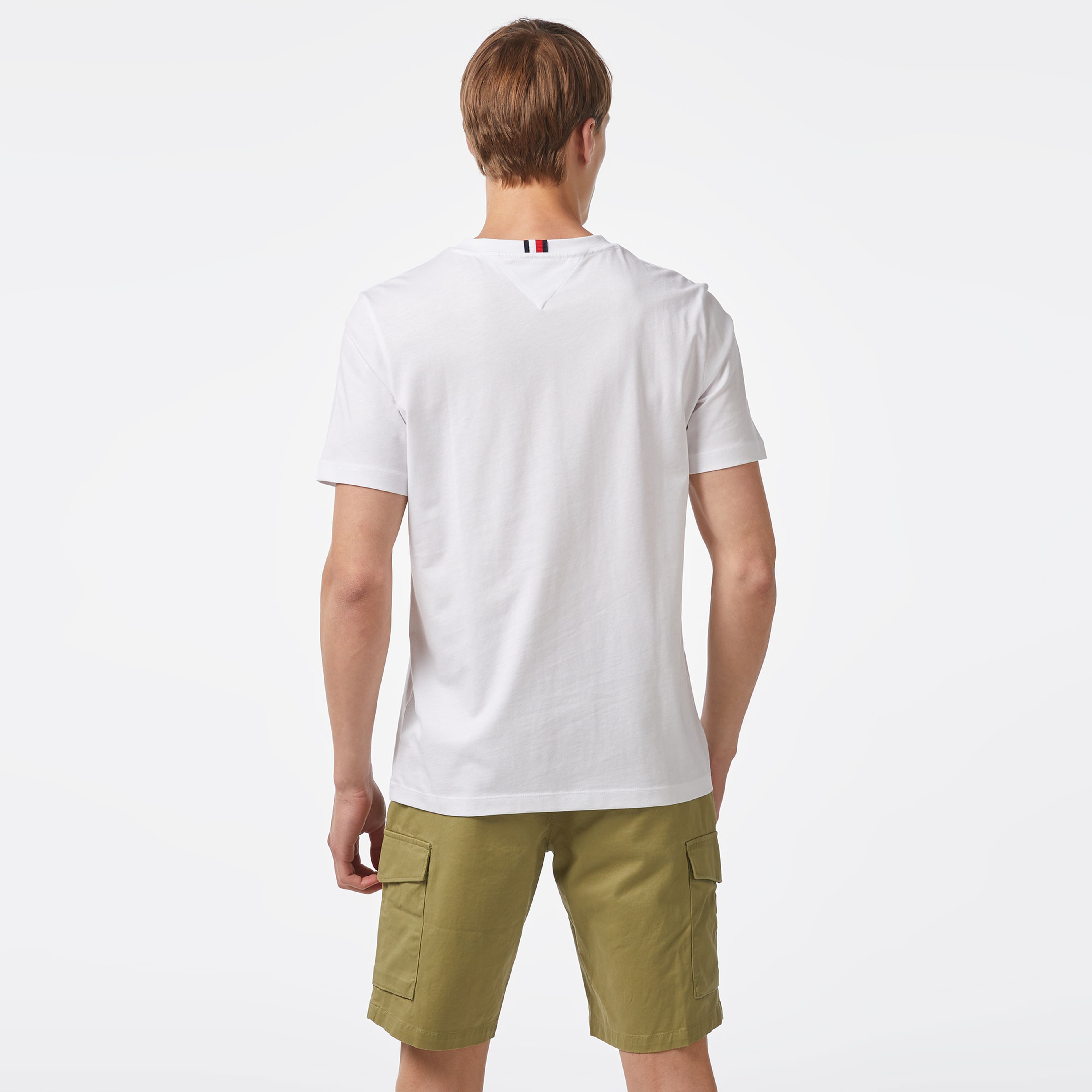 Tommy Hilfiger Erkek Beyaz Tshirt