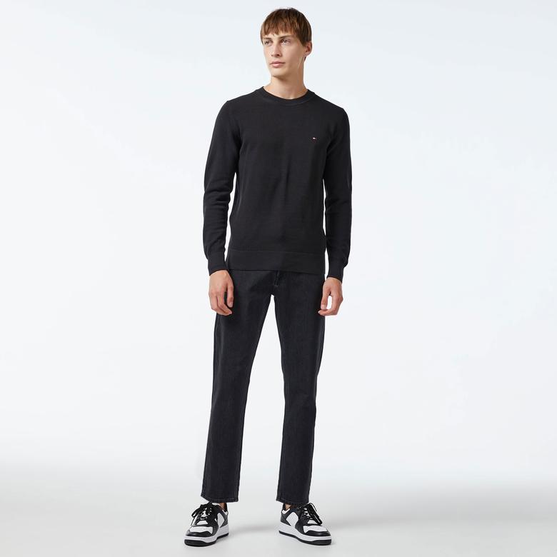 Tommy Hilfiger Erkek Siyah Triko