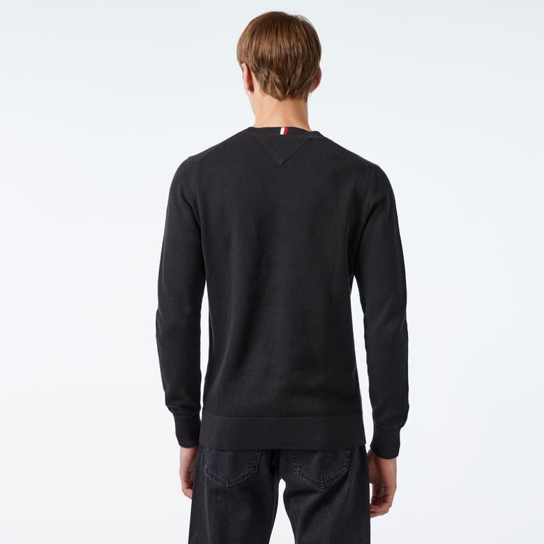 Tommy Hilfiger Erkek Siyah Triko