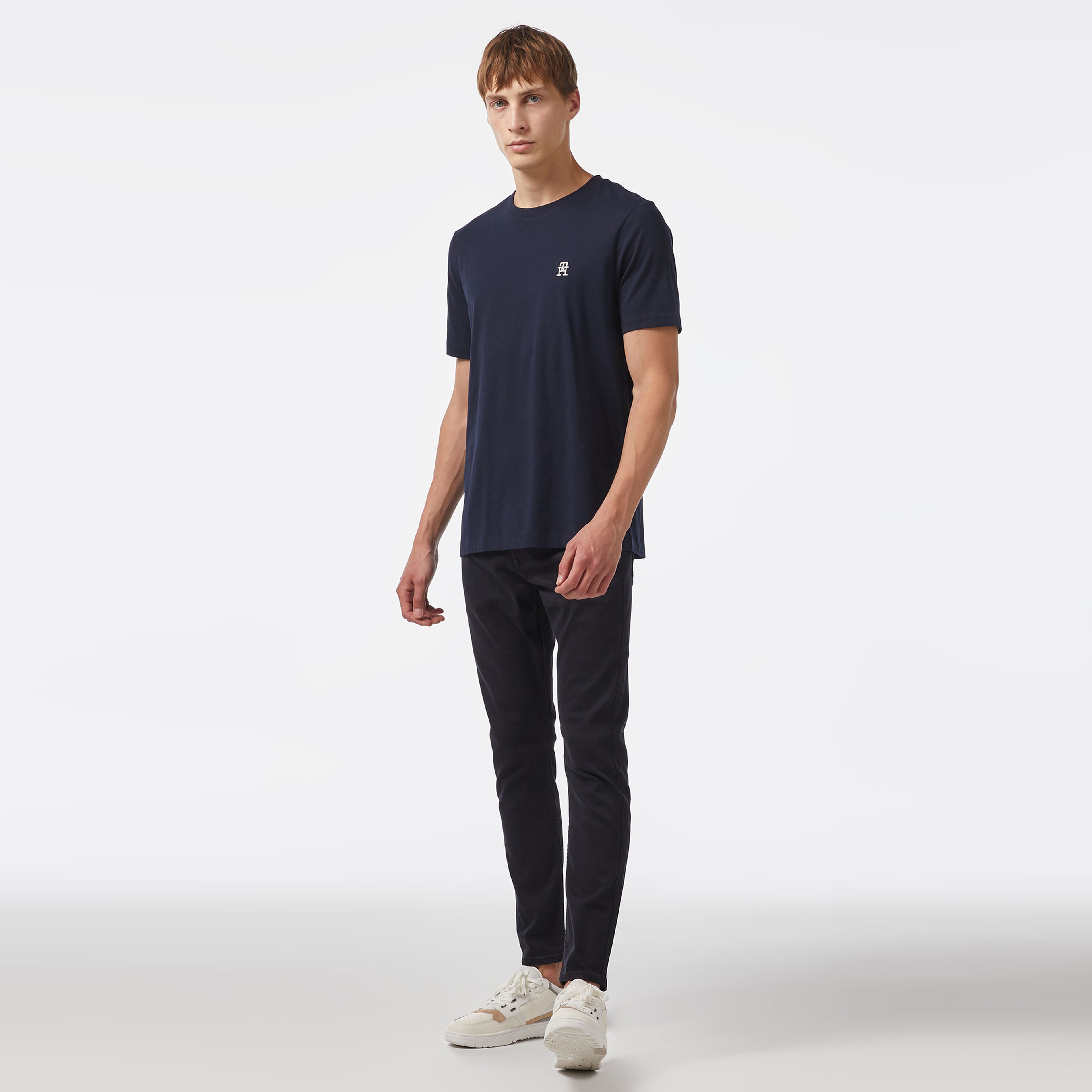 Tommy Hilfiger Erkek Mavi Tshirt