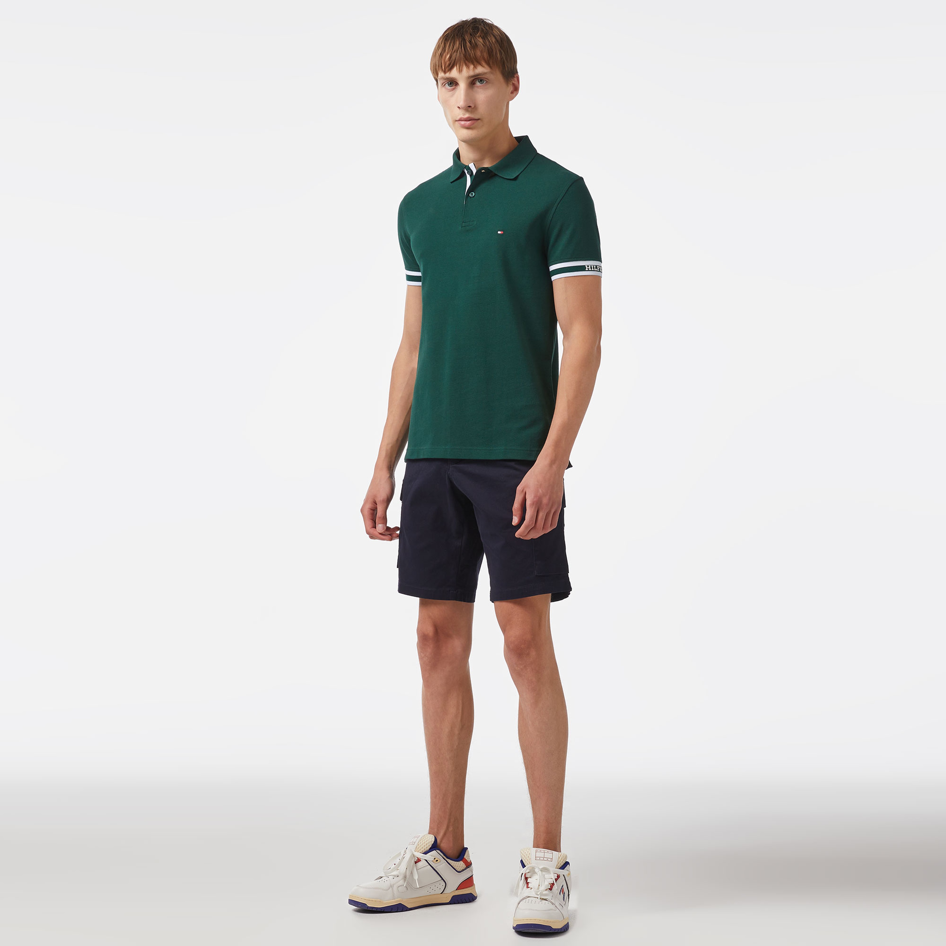 Tommy Hilfiger Erkek Yeşil Polo