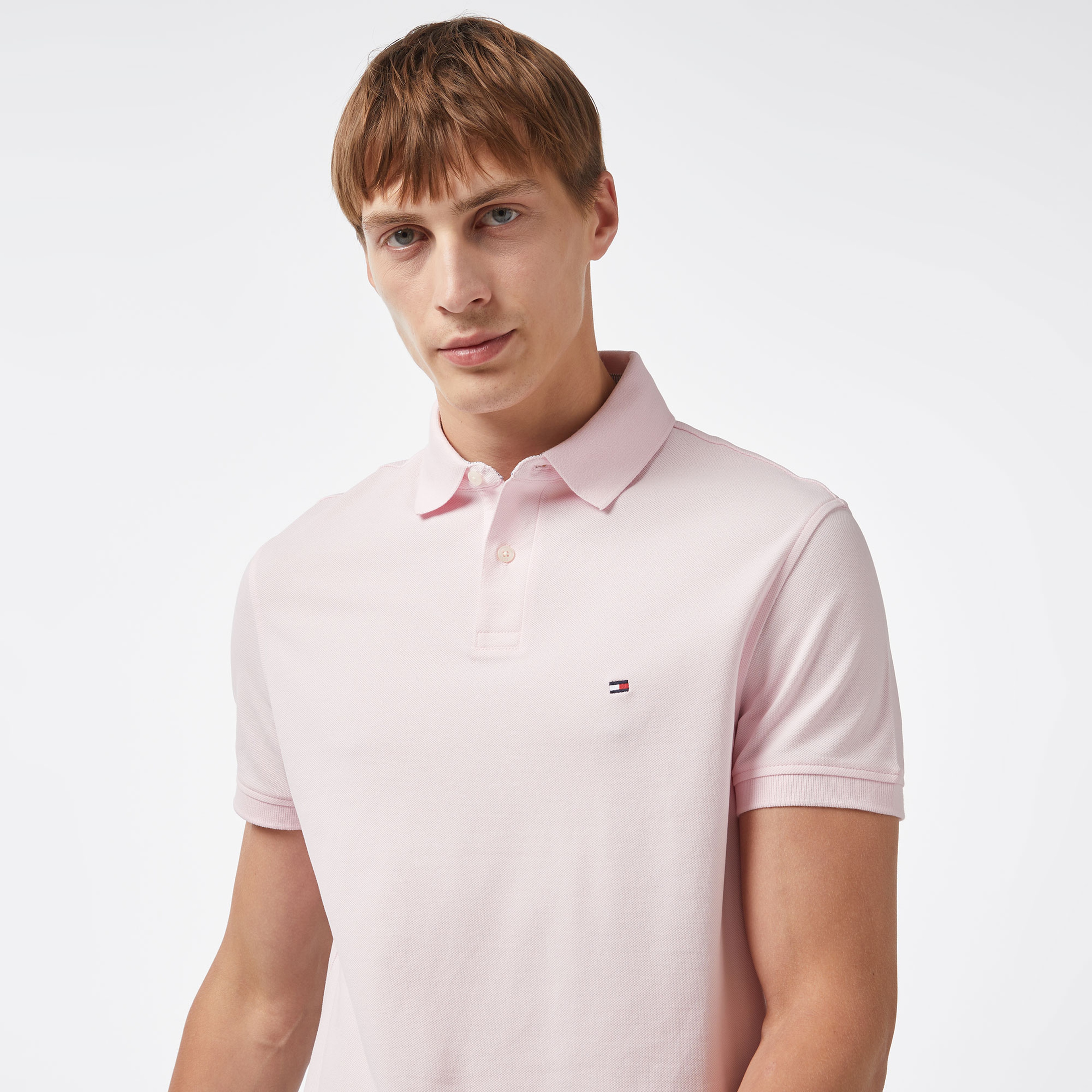Tommy Hilfiger Erkek Pembe Polo
