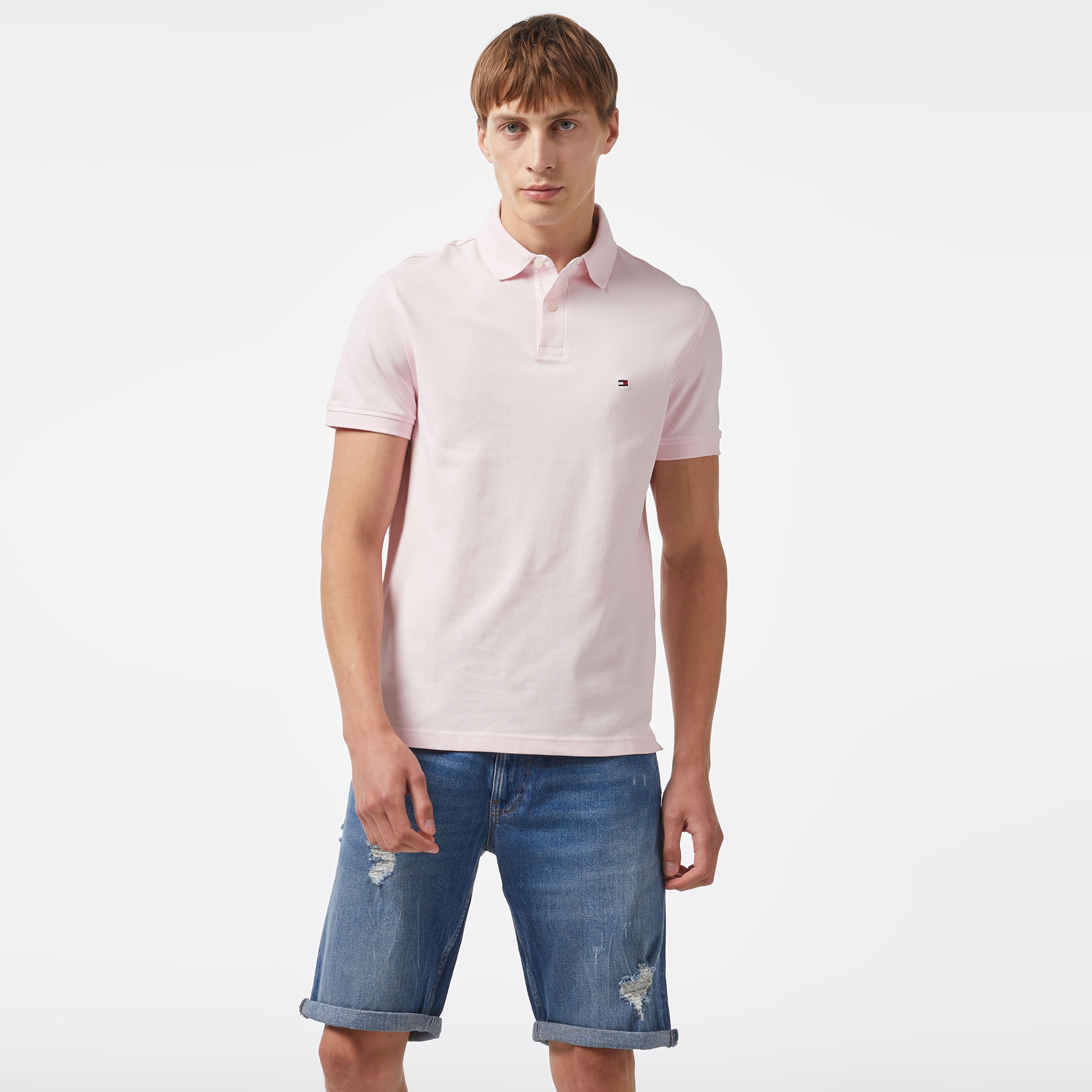Tommy Hilfiger Erkek Pembe Polo