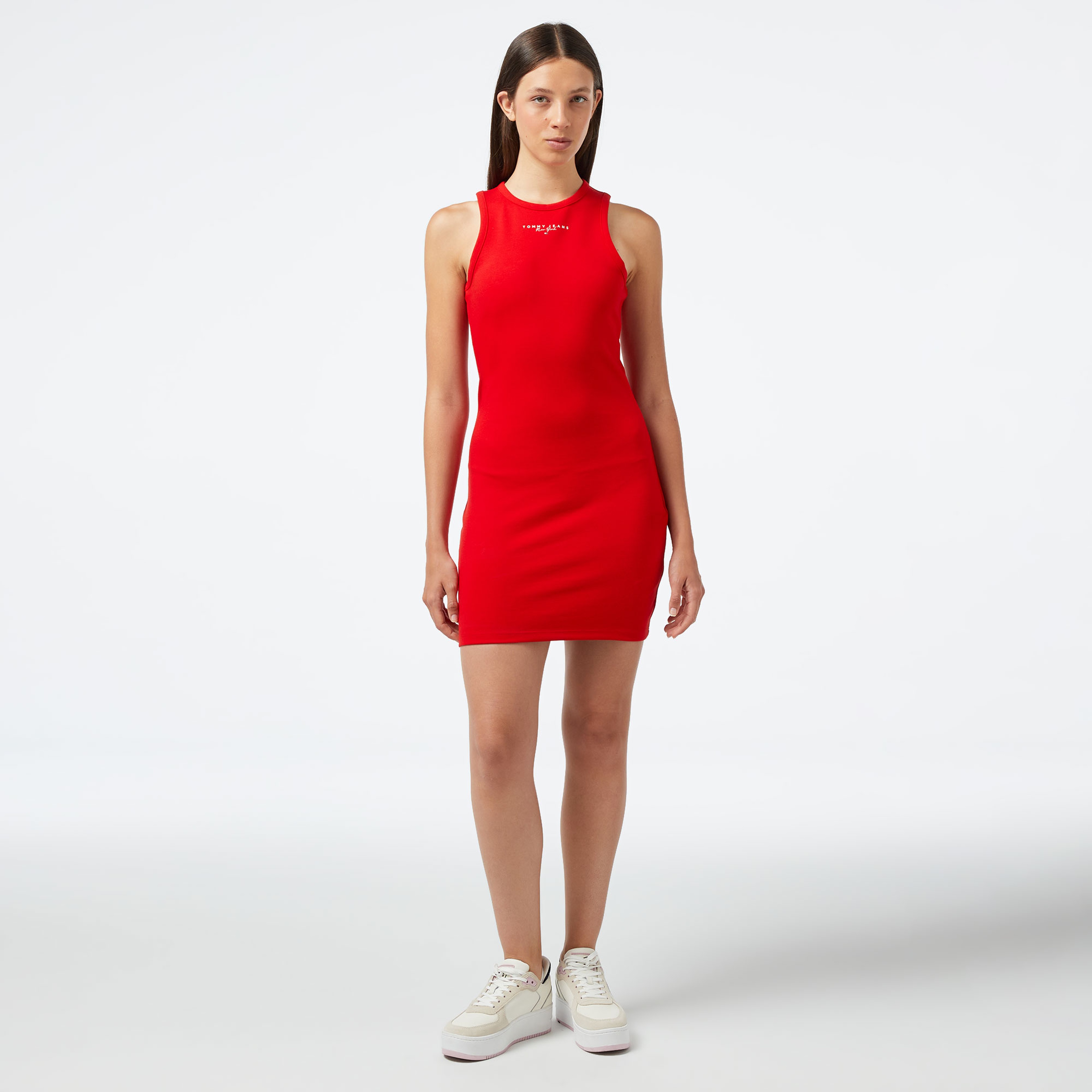 Tommy Hilfiger Kadın Kırmızı Elbise