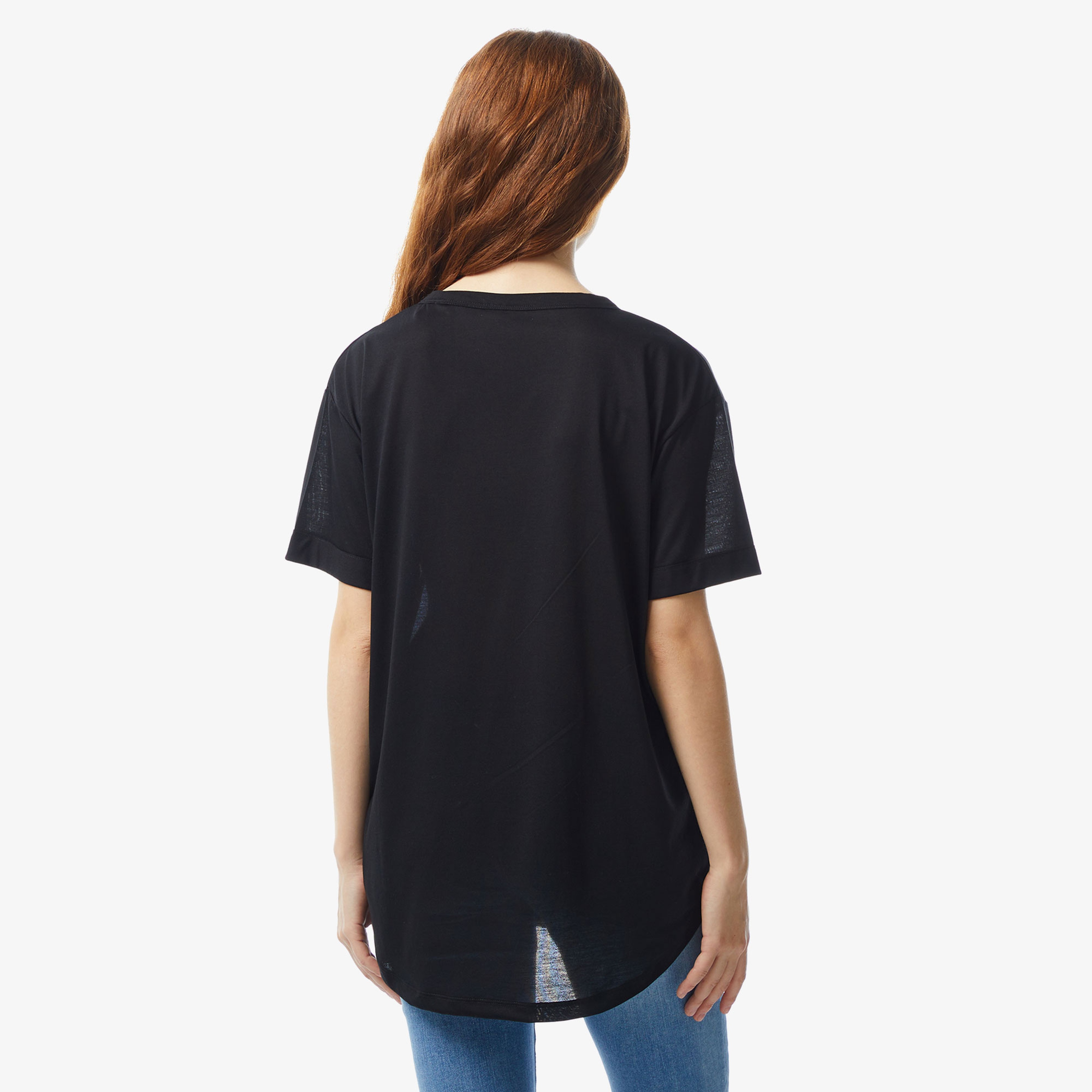 Guess Kadın Siyah Tshirt