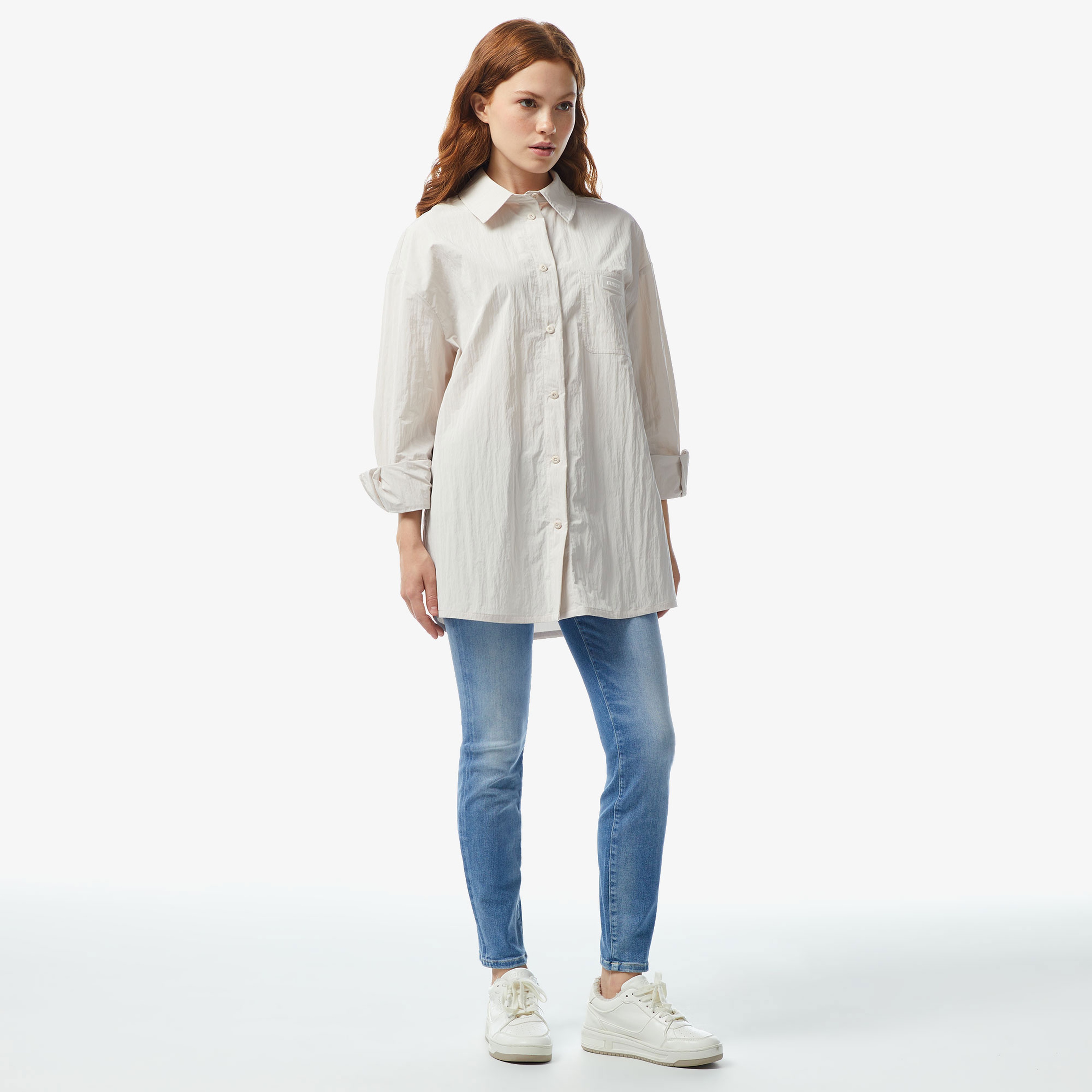 Guess Kadın Bej Gömlek