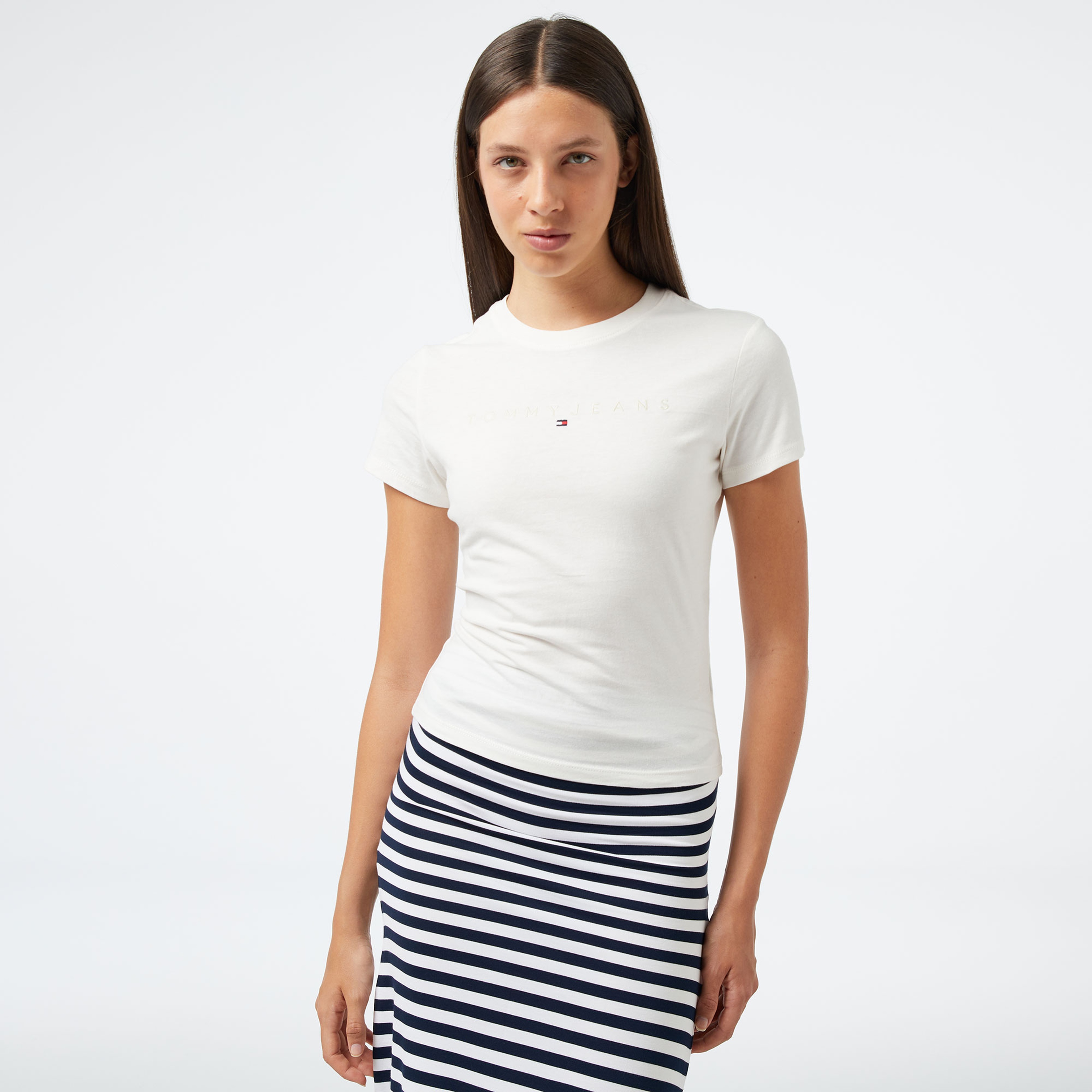Tommy Hilfiger Kadın Beyaz Tshirt
