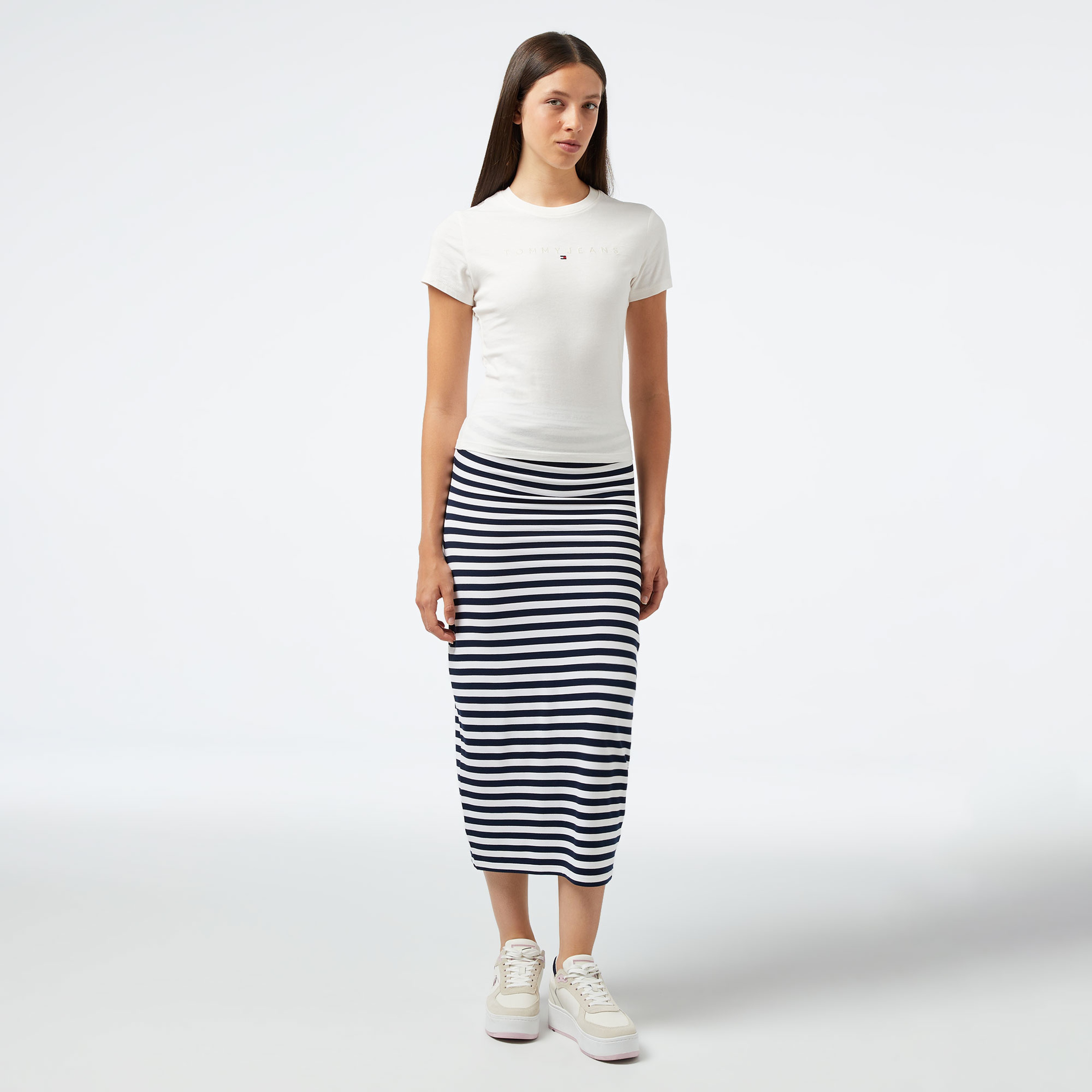 Tommy Hilfiger Kadın Beyaz Tshirt