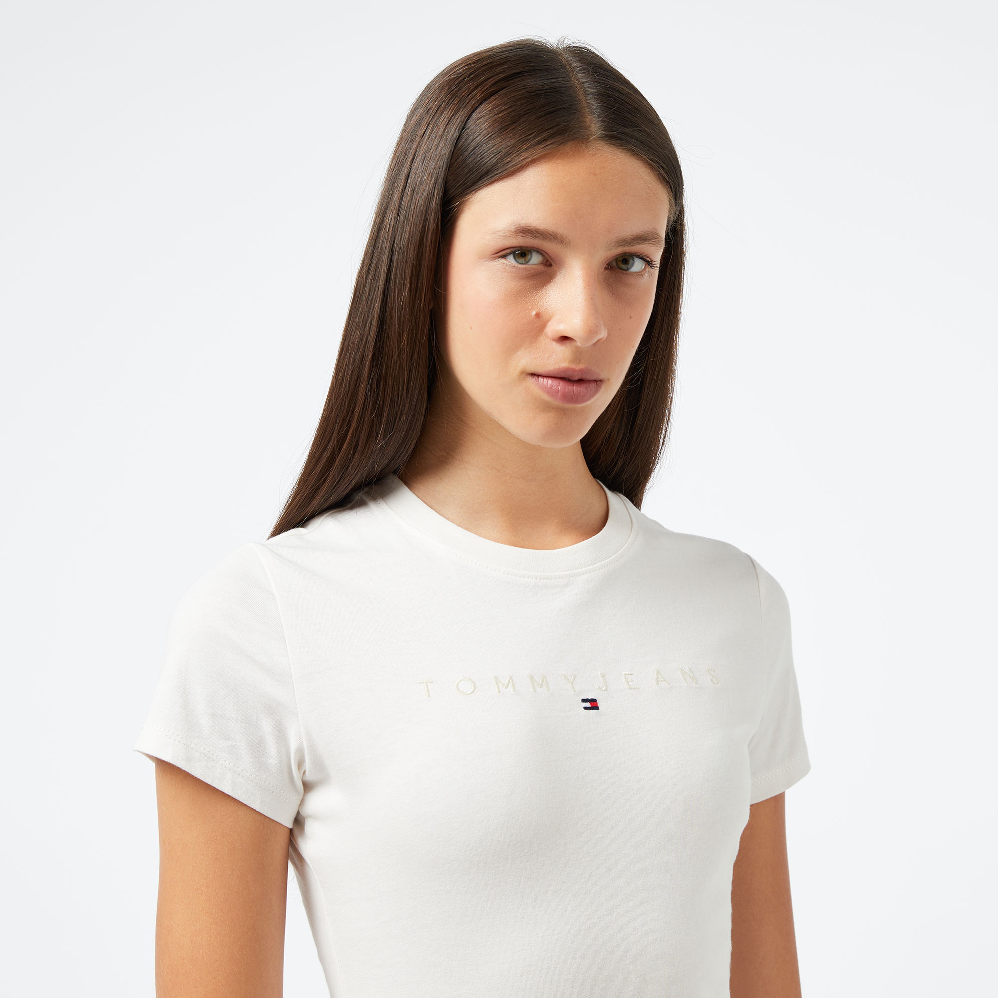 Tommy Hilfiger Kadın Beyaz Tshirt