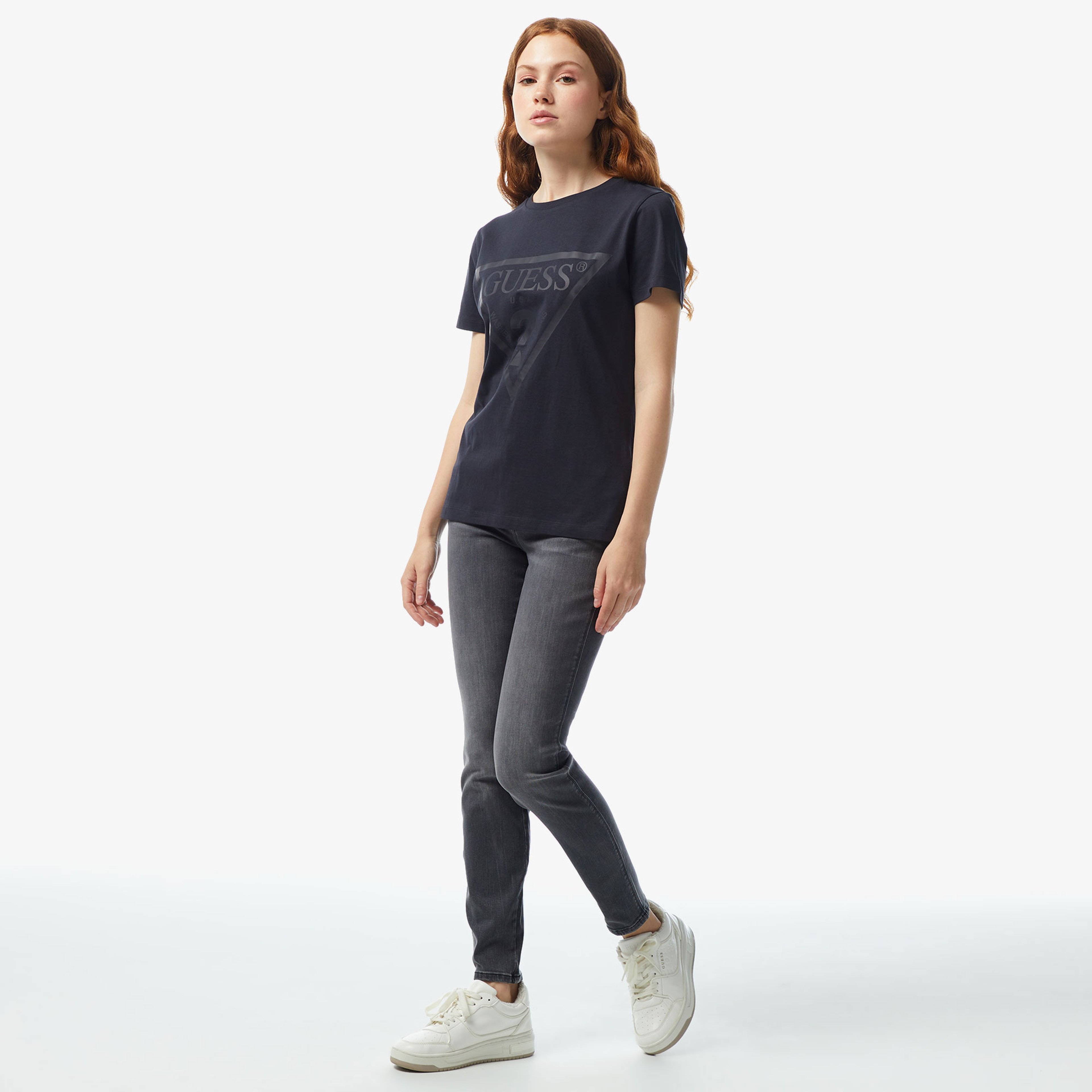 Guess Kadın Antrasit Tshirt