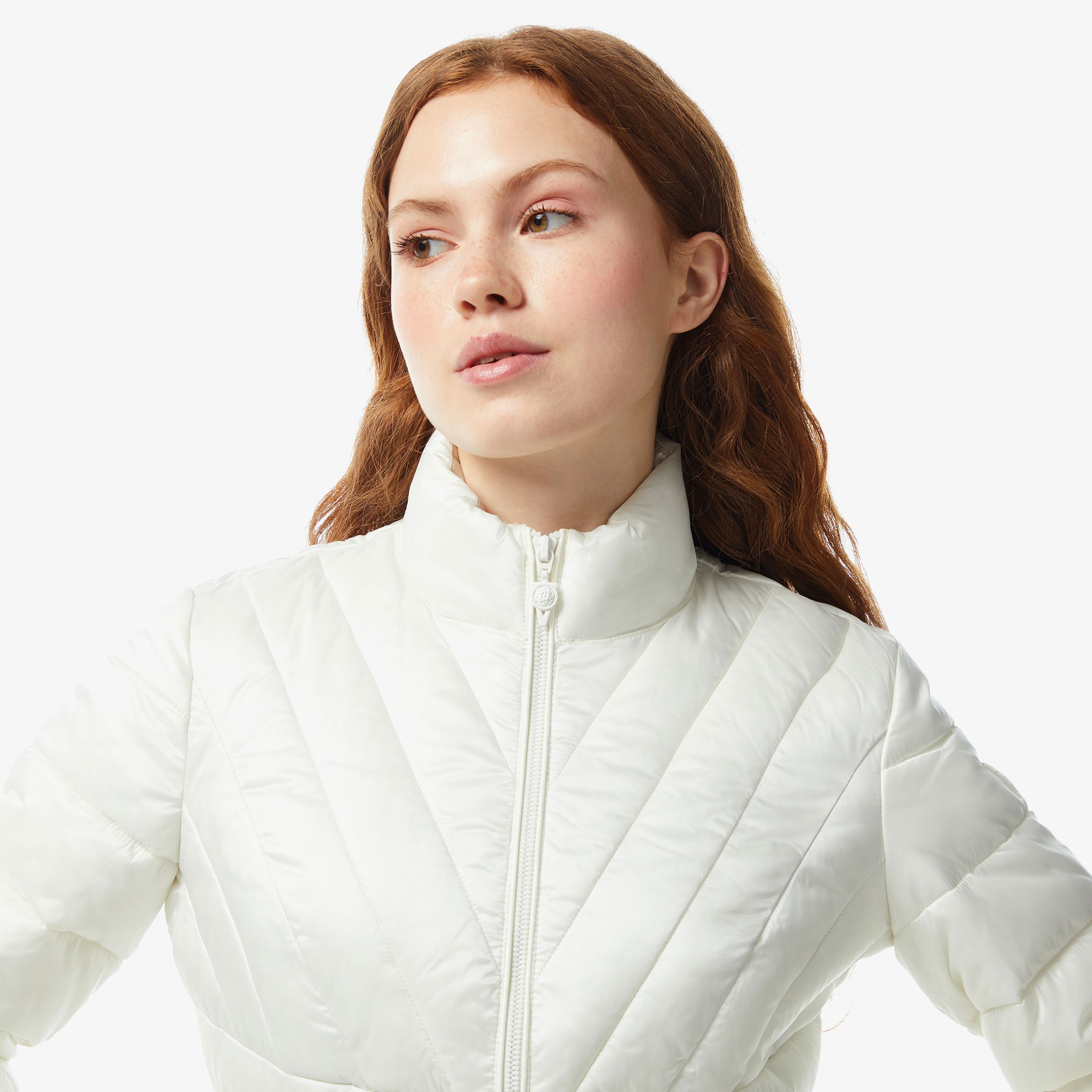 Guess Kadın Beyaz Mont