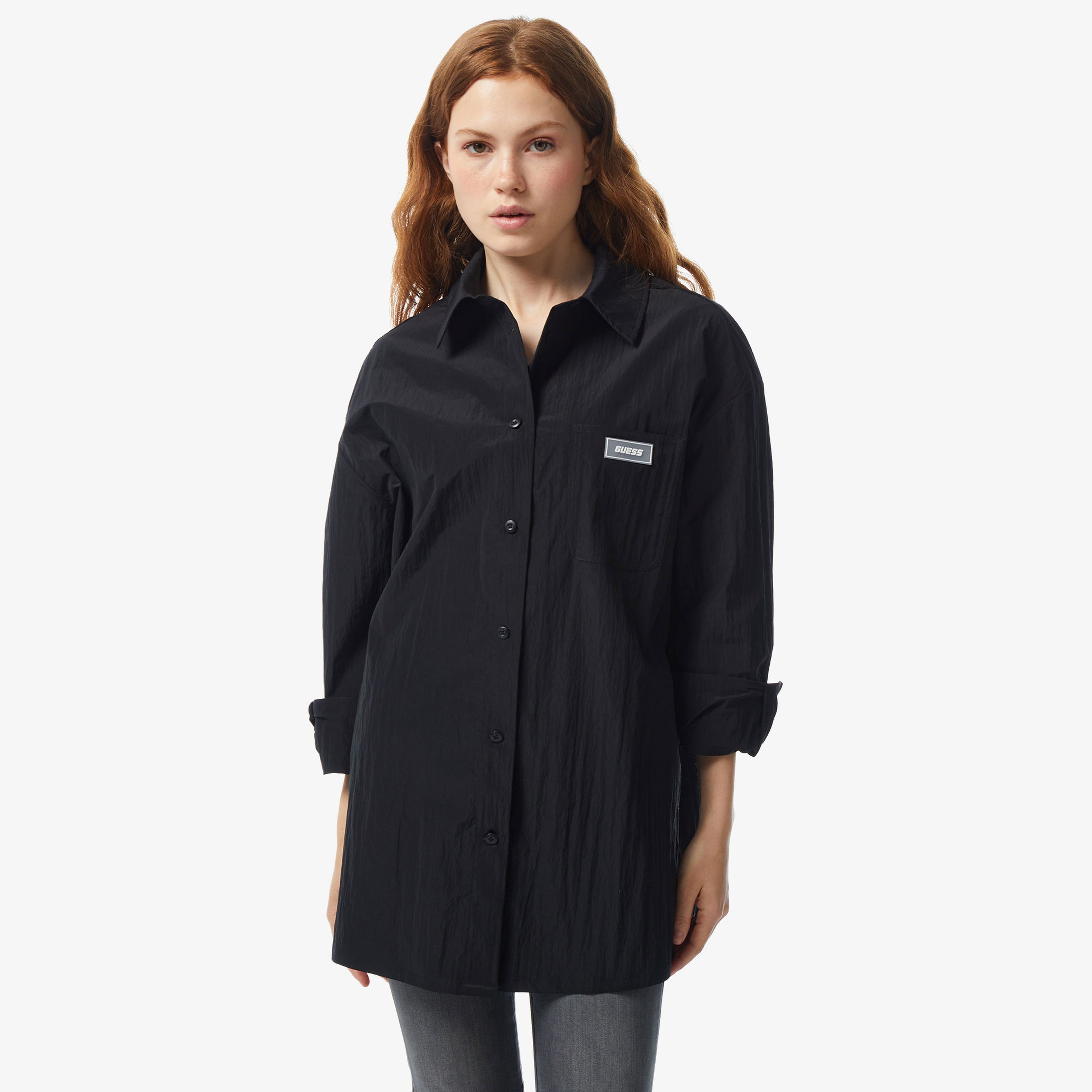 Guess Kadın Siyah Gömlek