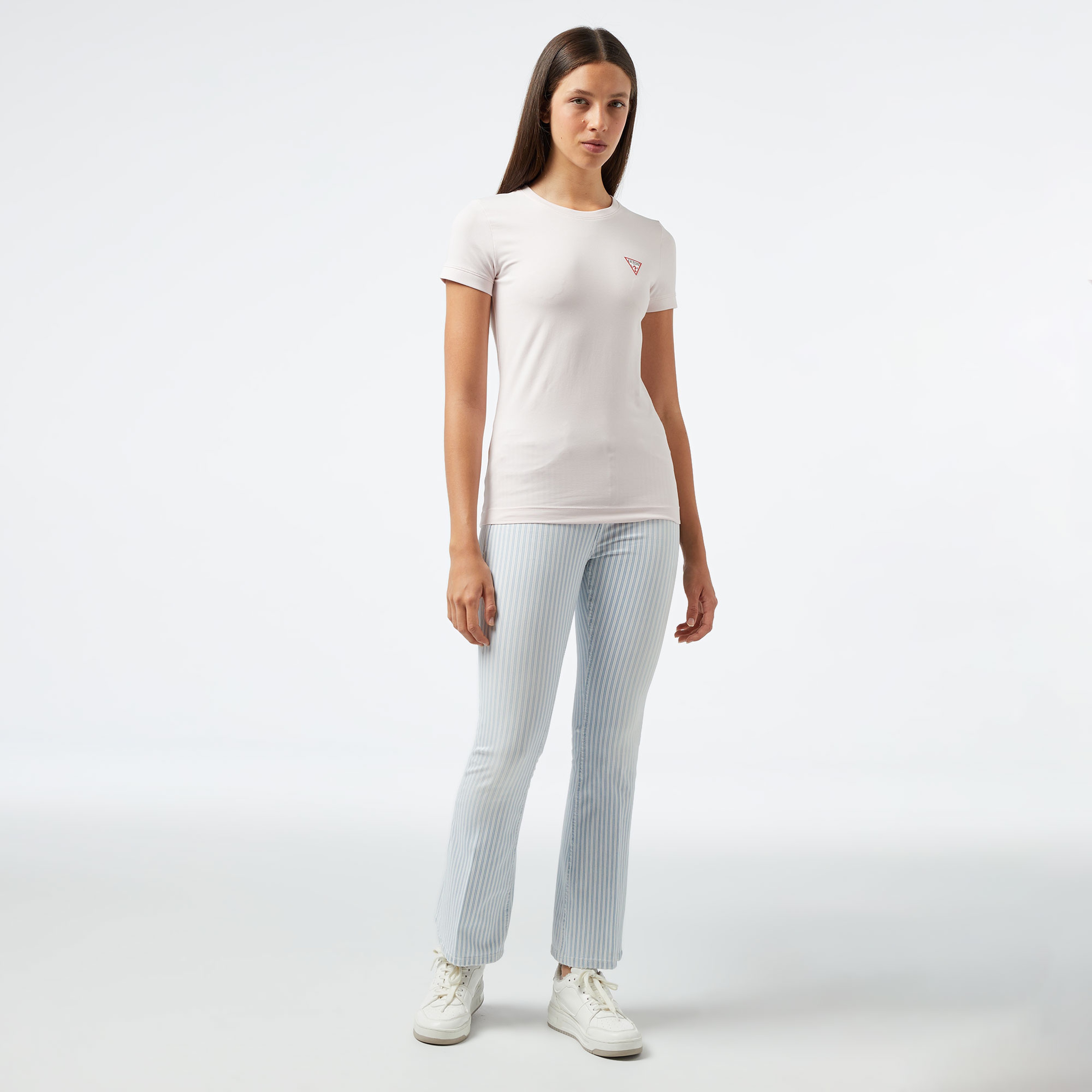 Guess Kadın Pembe Tshirt