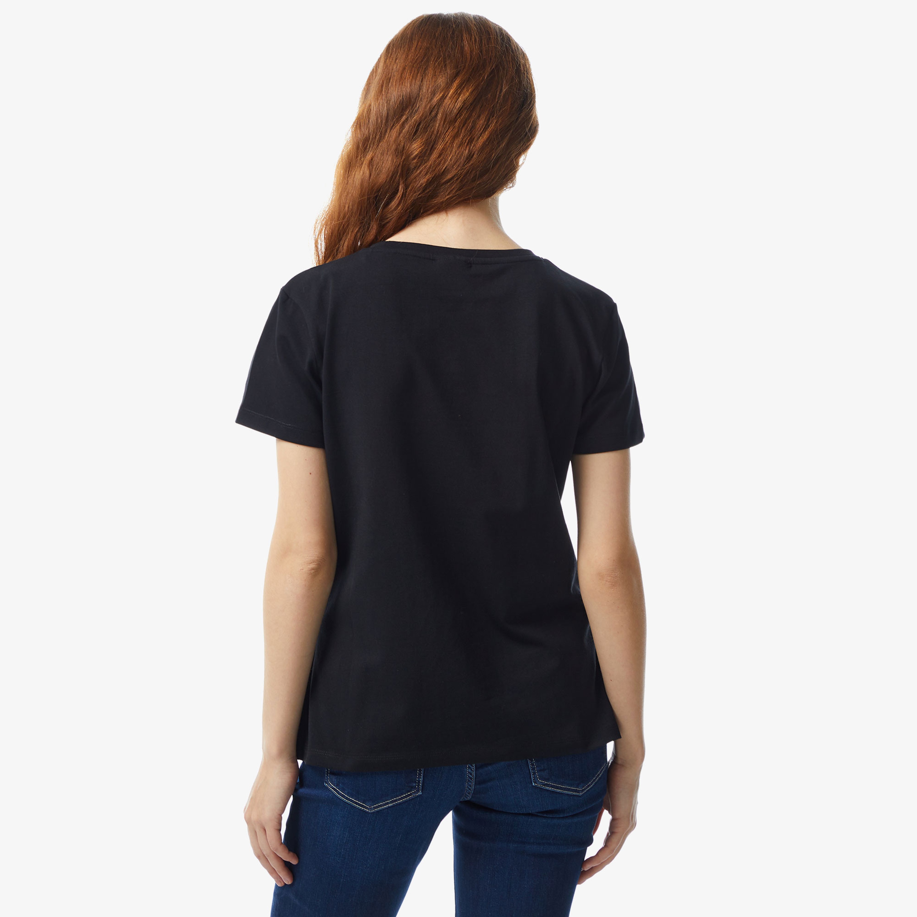 Guess Kadın Siyah Tshirt