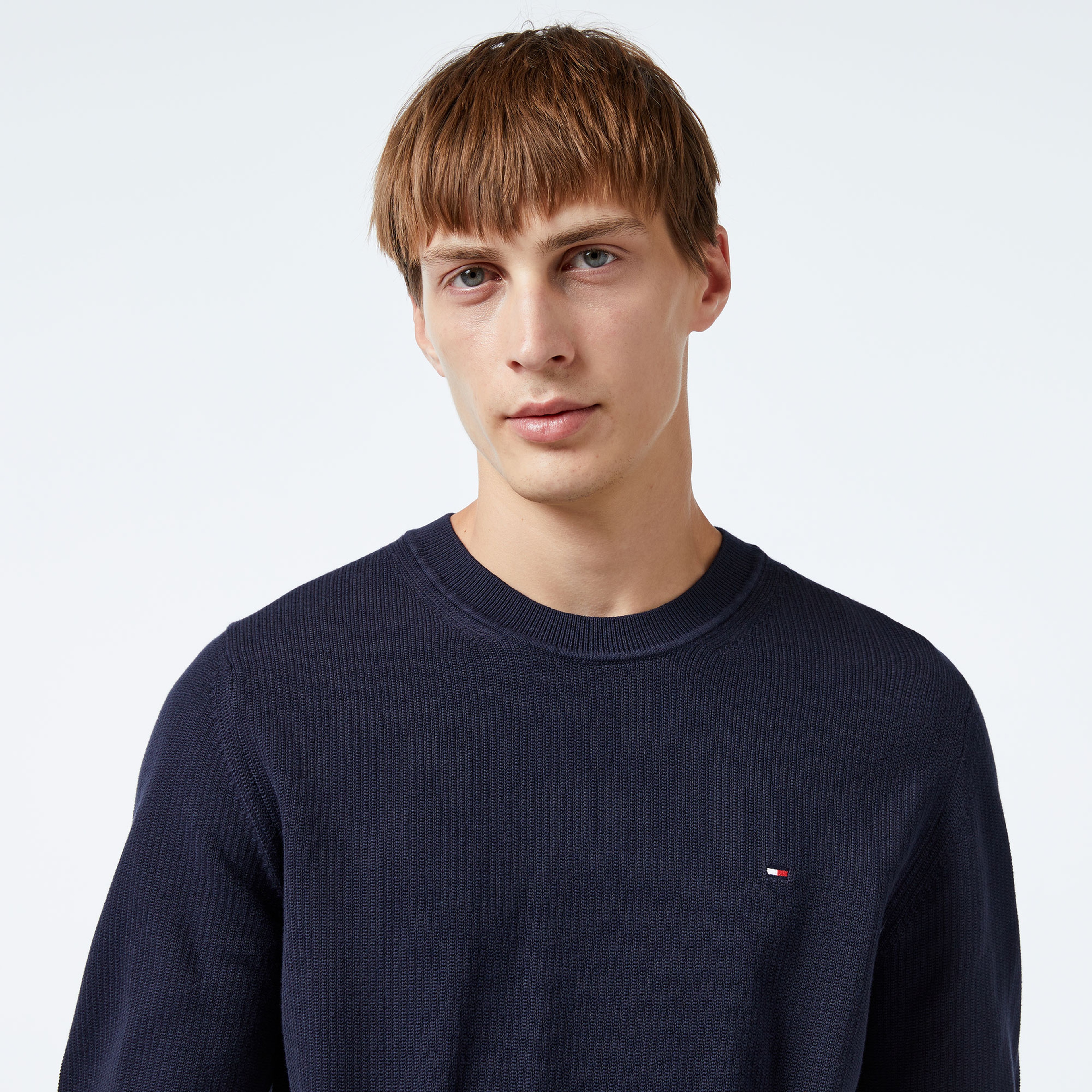 Tommy Hilfiger Erkek Mavi Triko