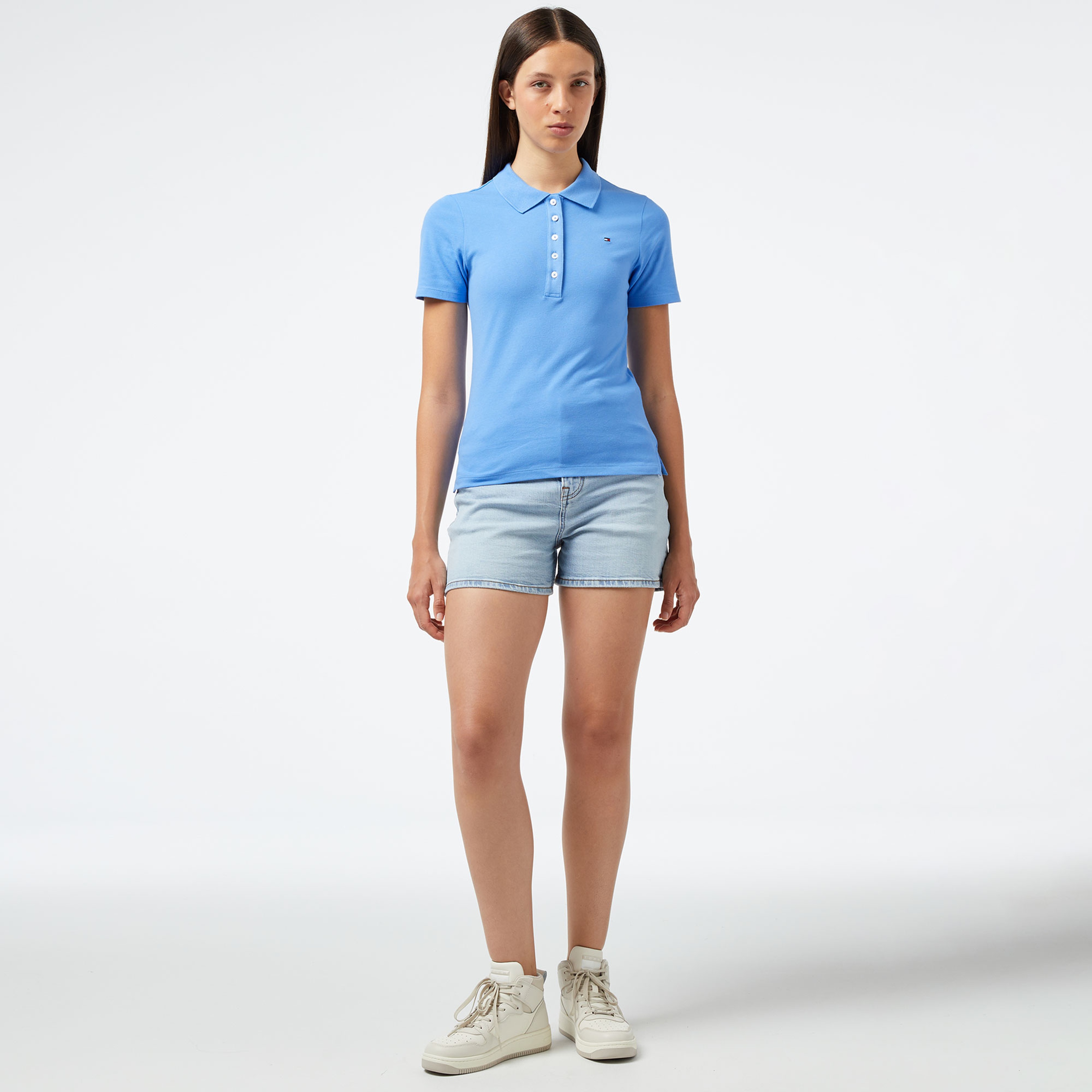 Tommy Hilfiger Kadın Mavi Polo