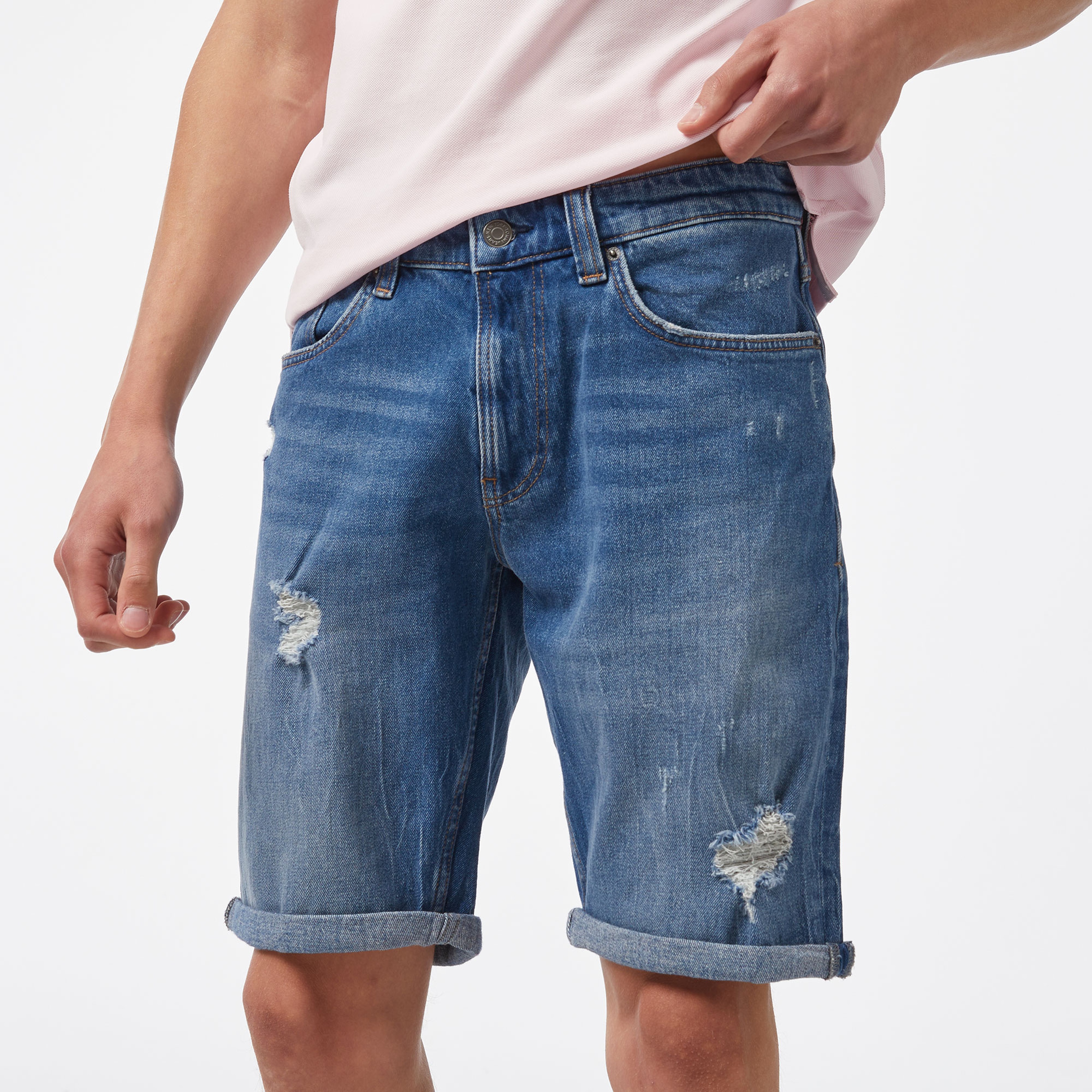 Tommy Hilfiger Erkek Mavi Şort