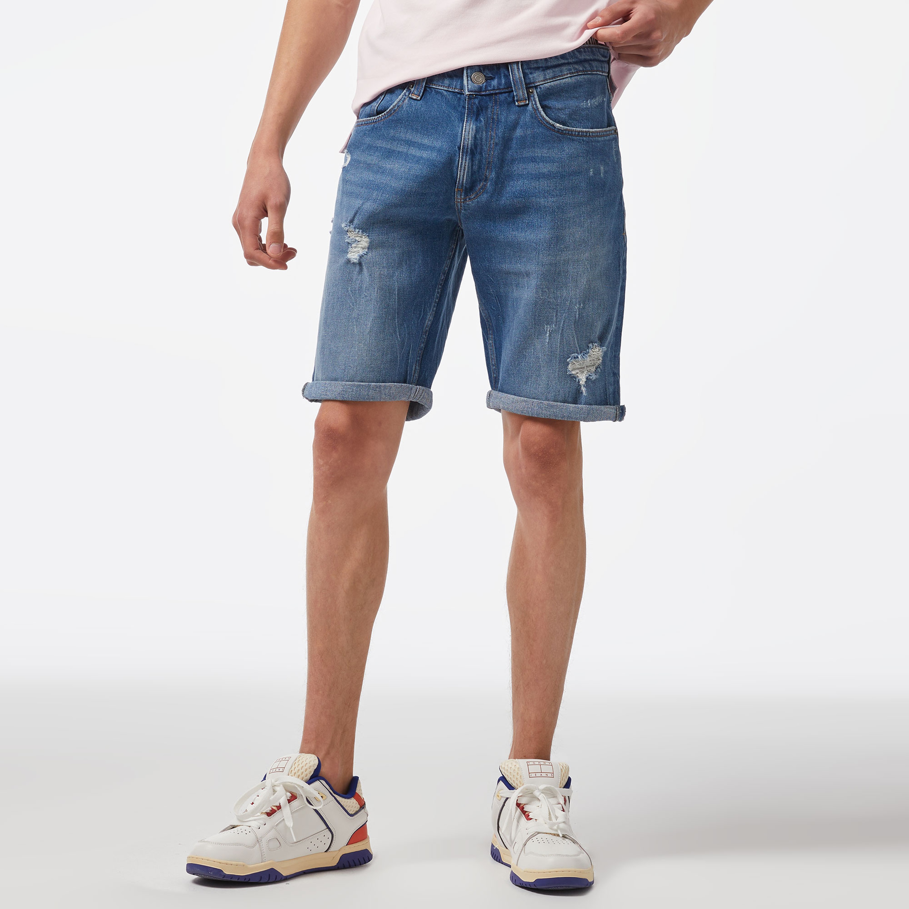 Tommy Hilfiger Erkek Mavi Şort