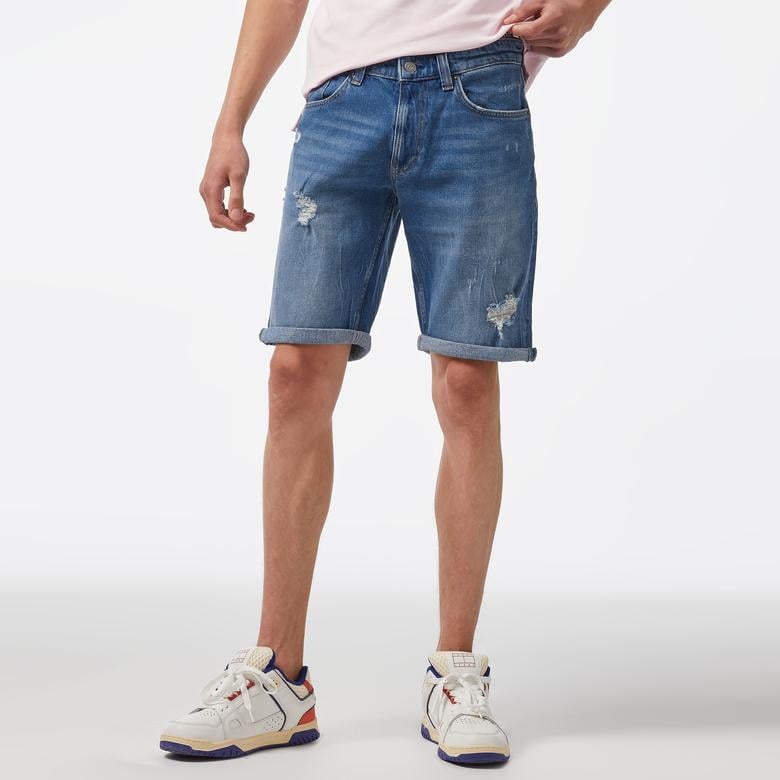 Tommy Hilfiger Erkek Mavi Şort