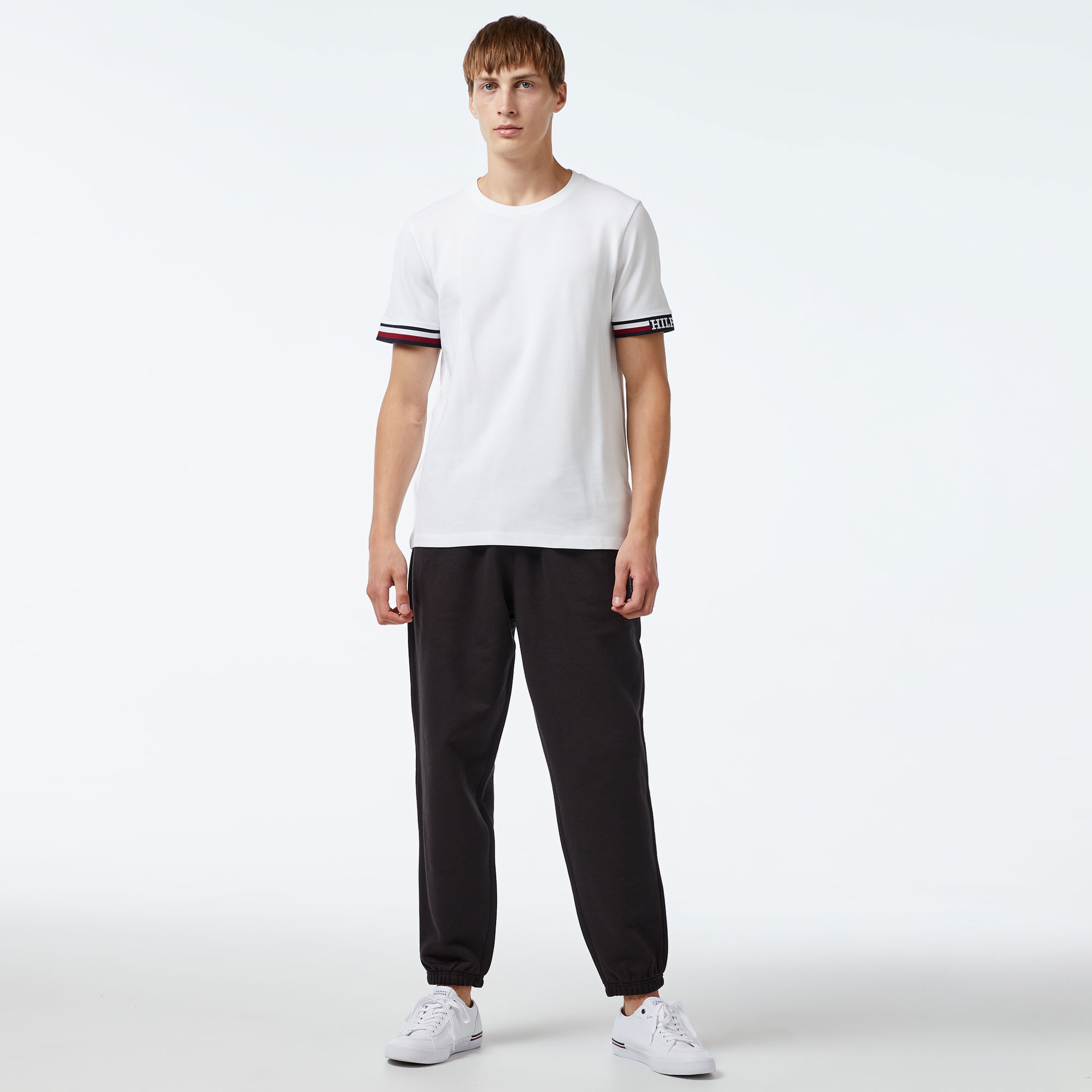 Tommy Hilfiger Erkek Beyaz Tshirt