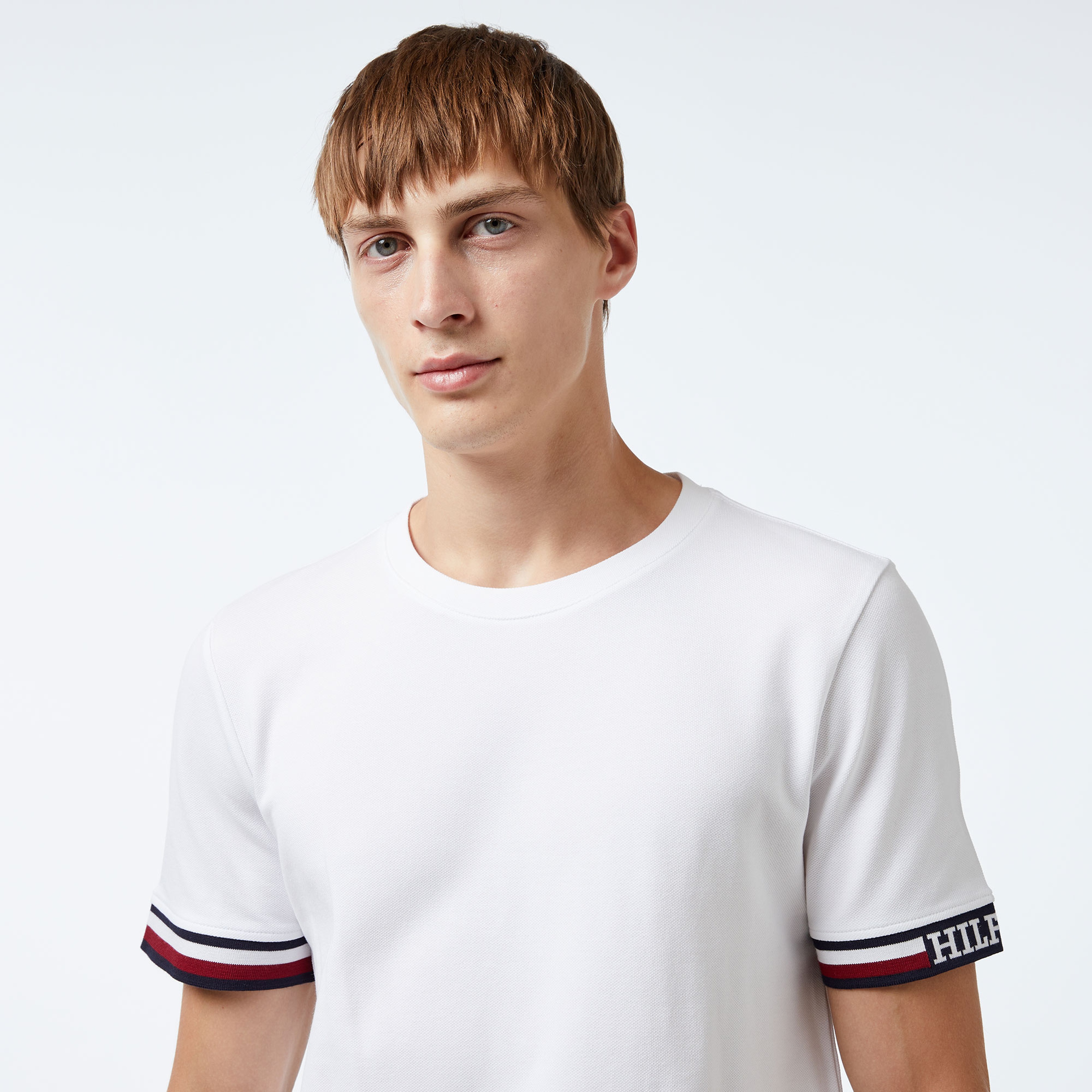 Tommy Hilfiger Erkek Beyaz Tshirt