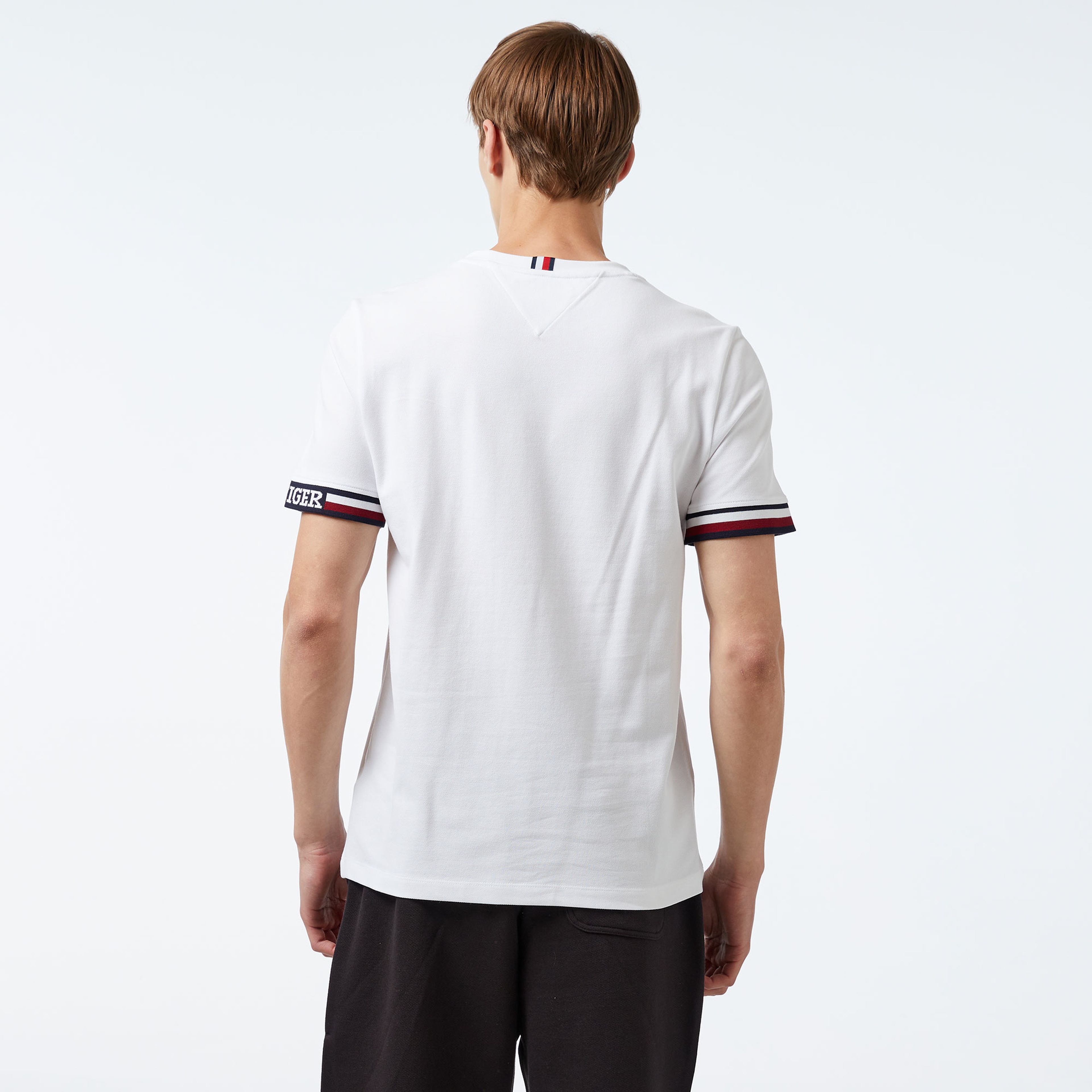 Tommy Hilfiger Erkek Beyaz Tshirt