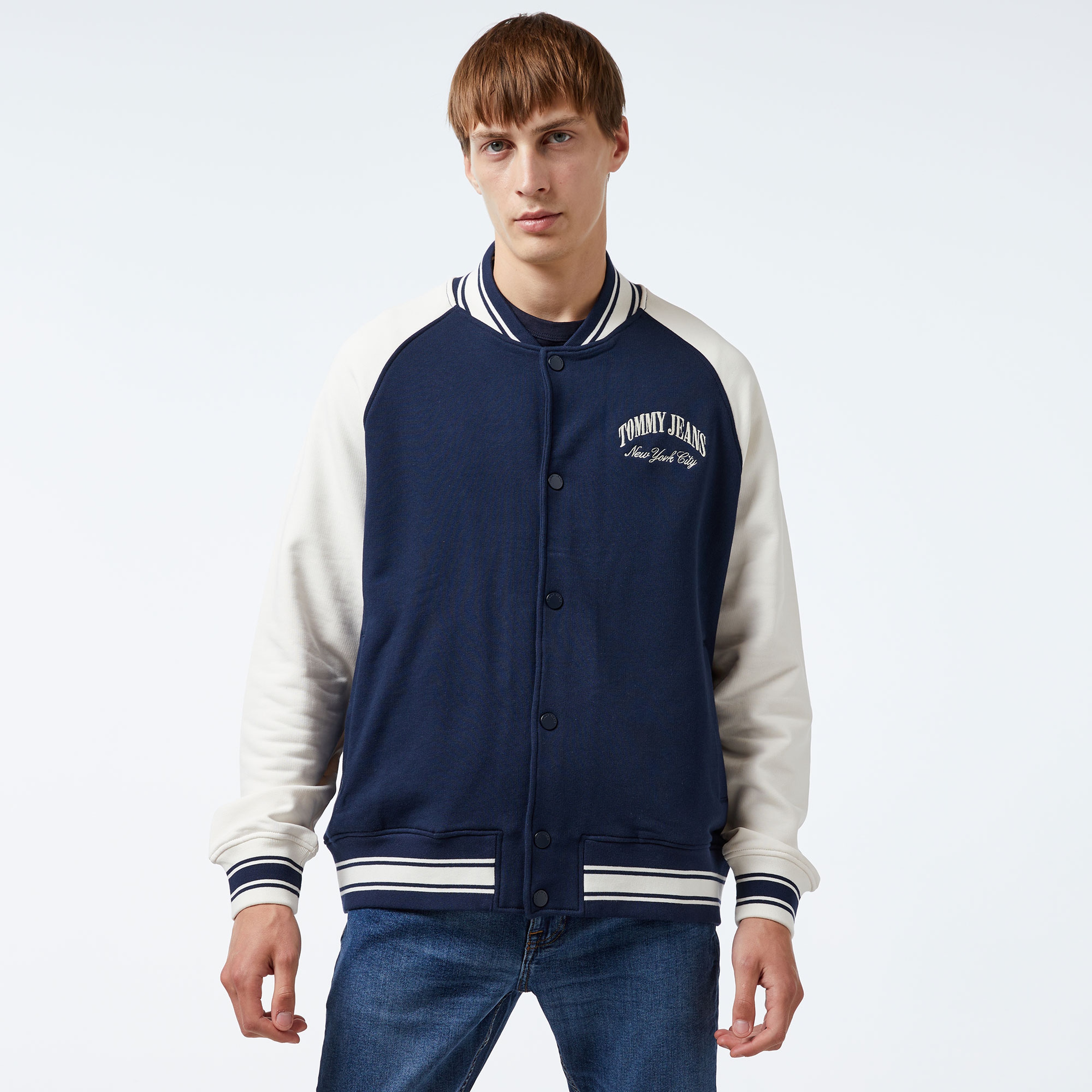 Tommy Hilfiger Erkek Mavi Mont