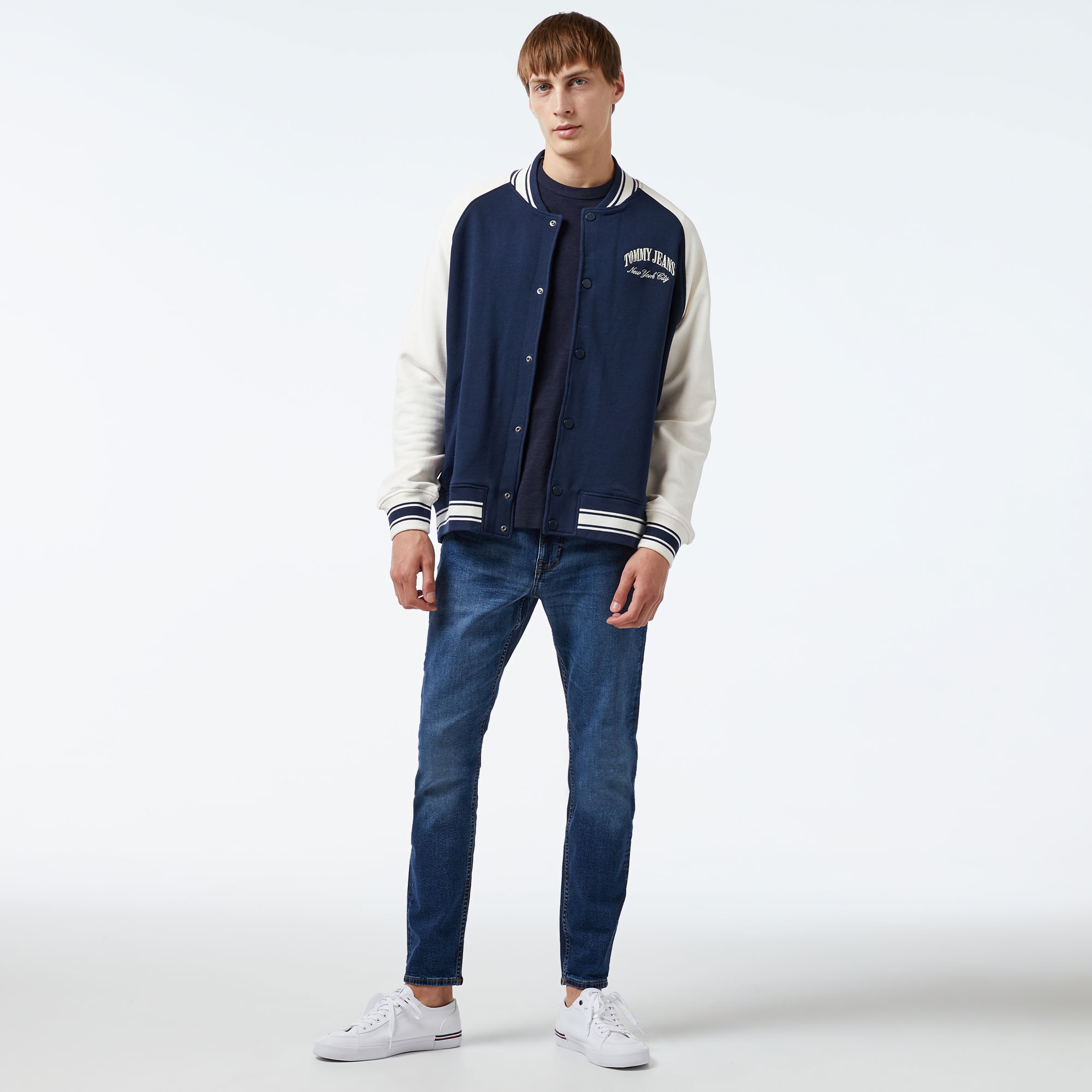 Tommy Hilfiger Erkek Mavi Mont