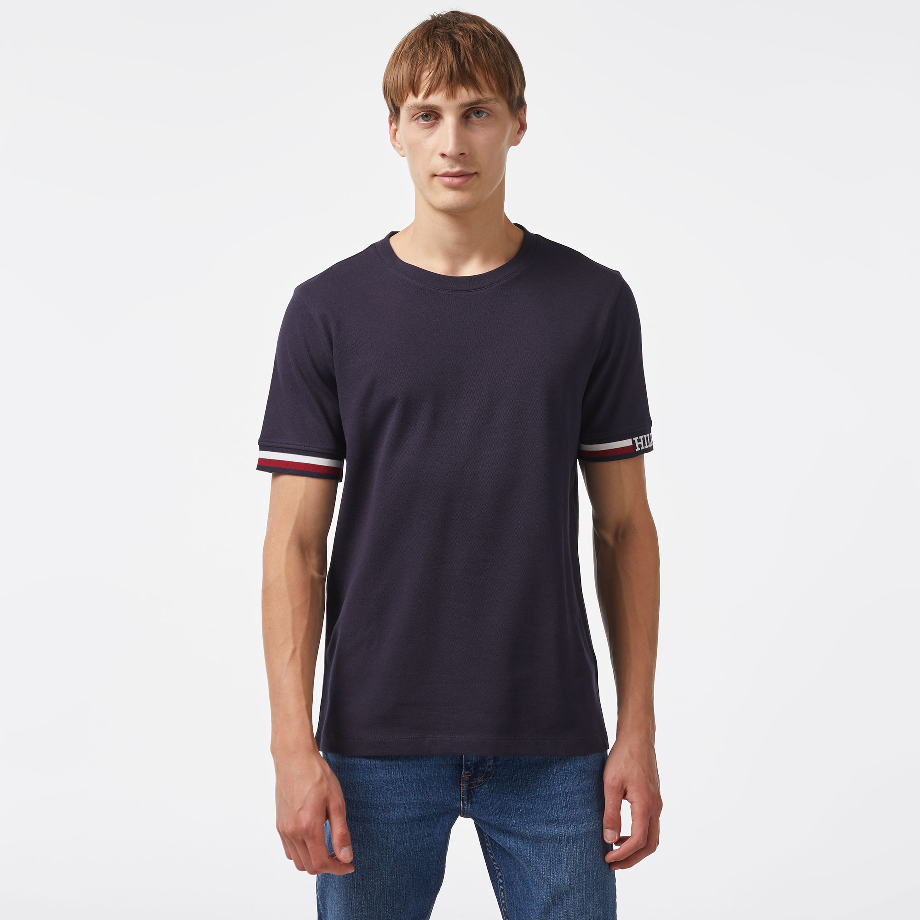 Tommy Hilfiger Erkek Mavi Tshirt