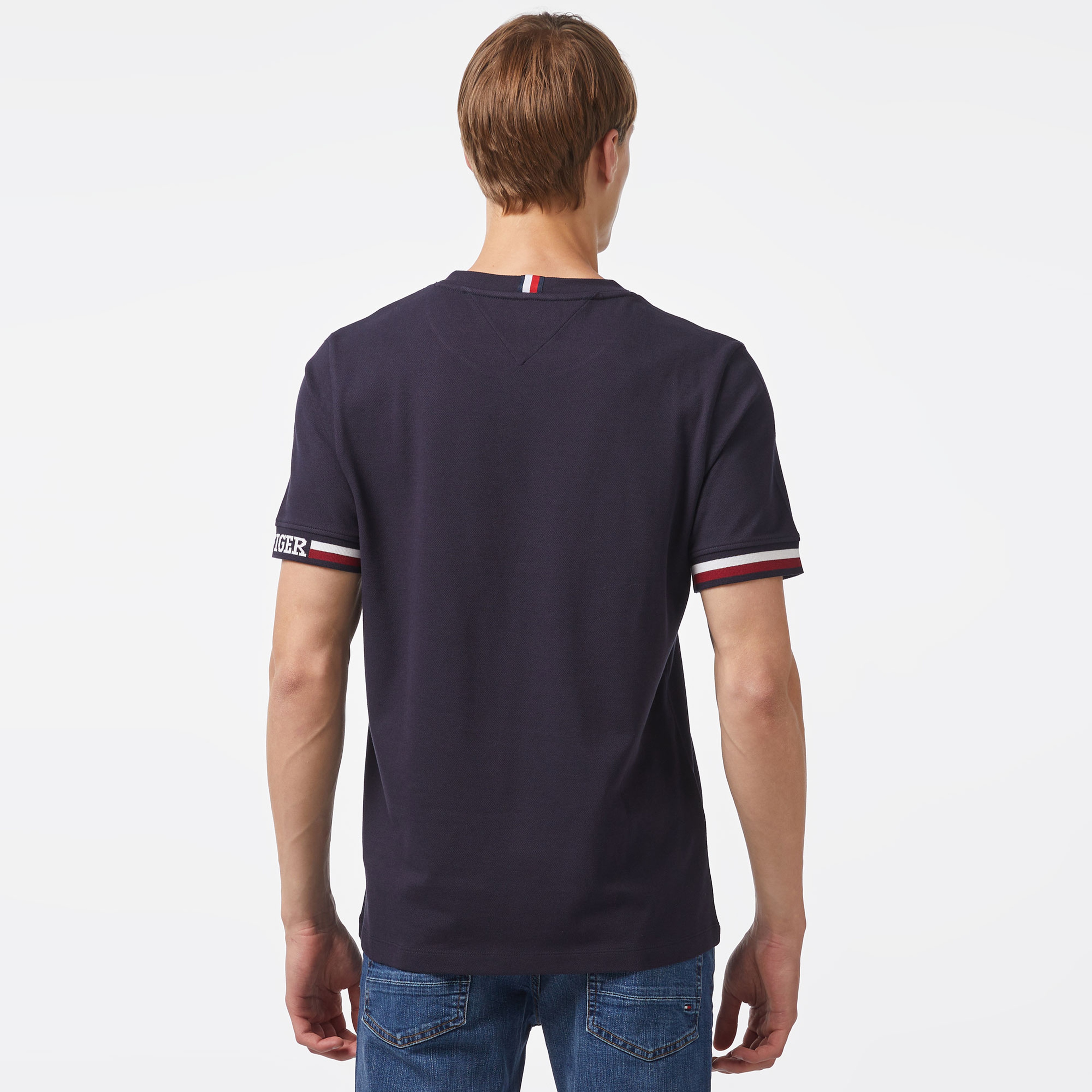 Tommy Hilfiger Erkek Mavi Tshirt