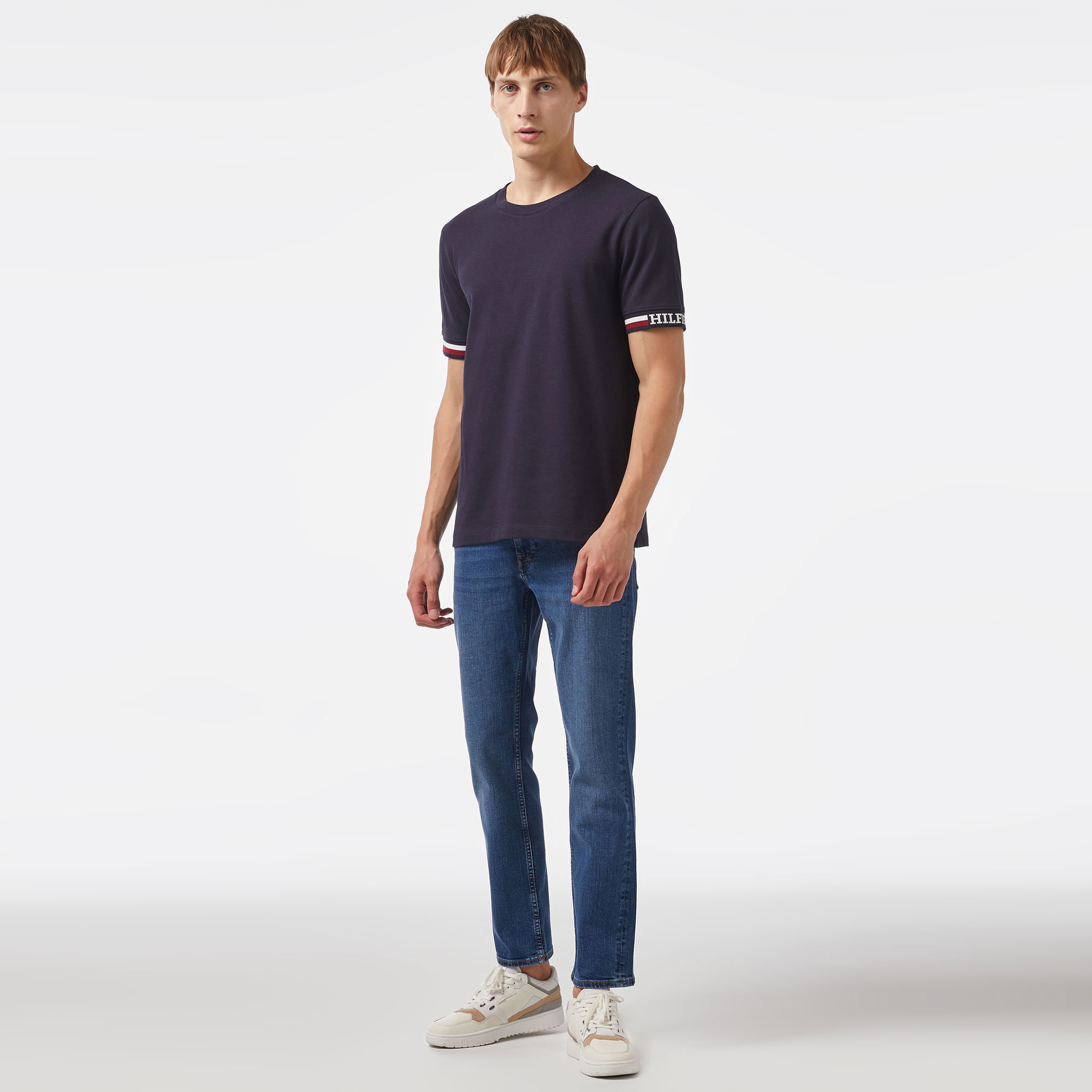 Tommy Hilfiger Erkek Mavi Tshirt
