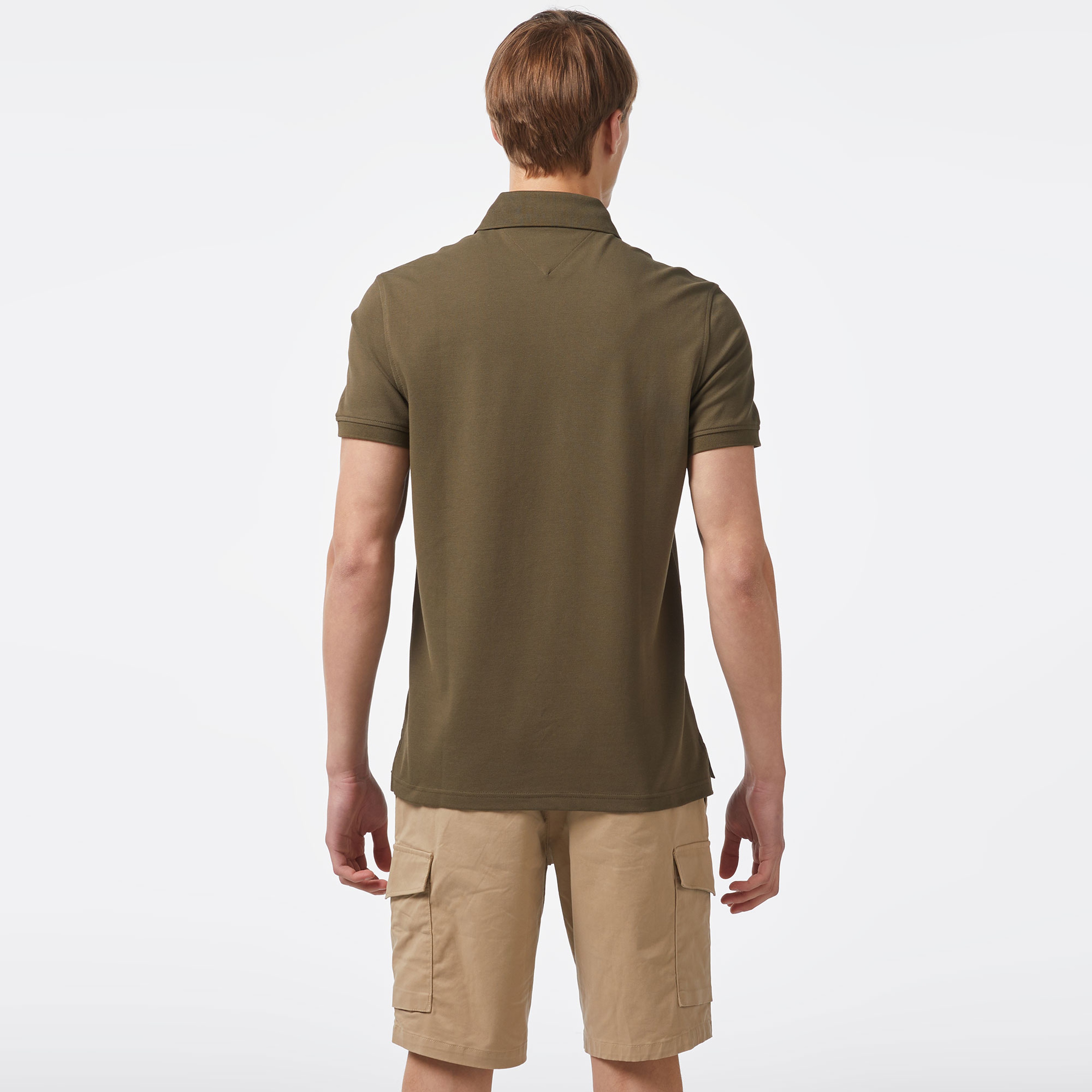 Tommy Hilfiger Erkek Haki Polo