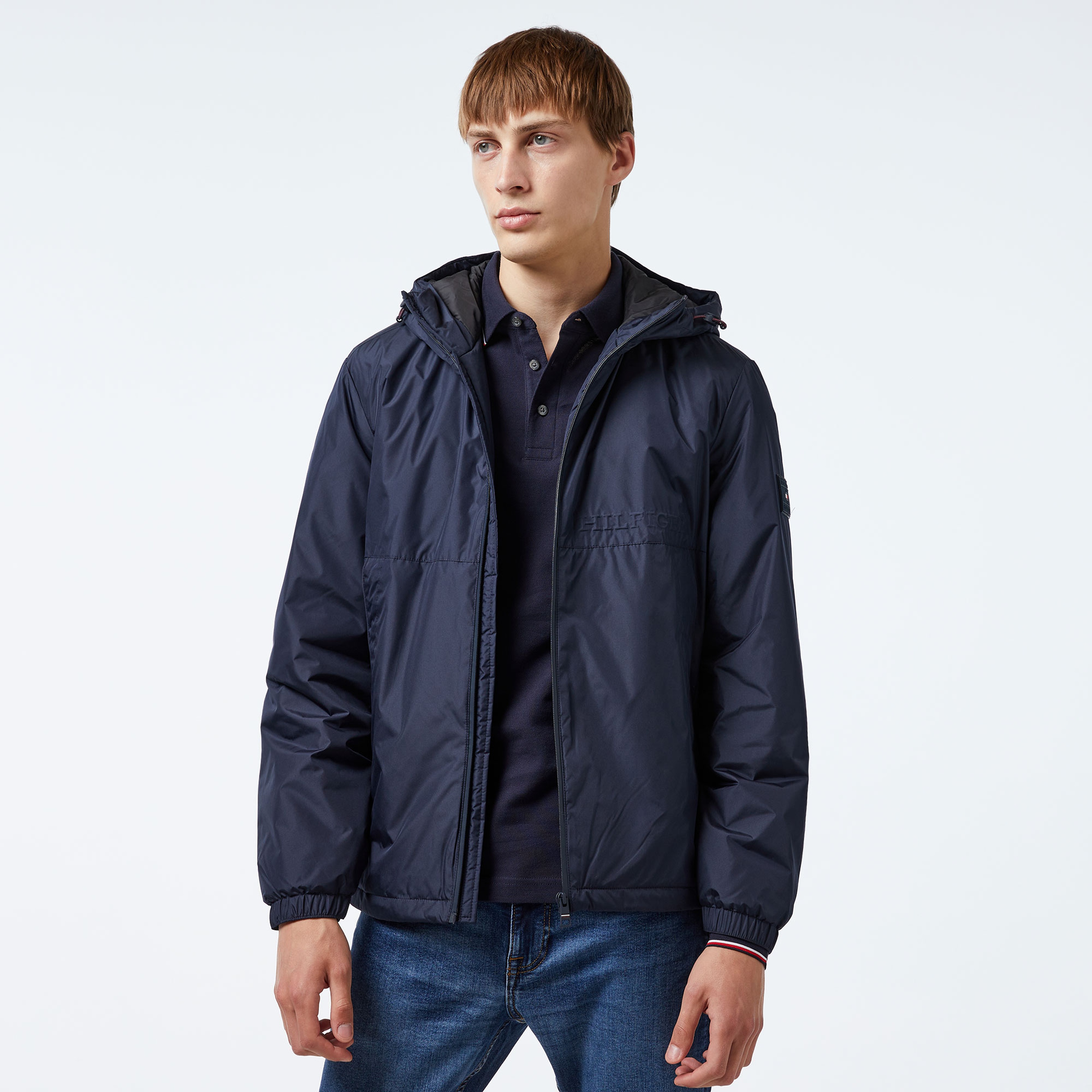 Tommy Hilfiger Erkek Mavi Mont