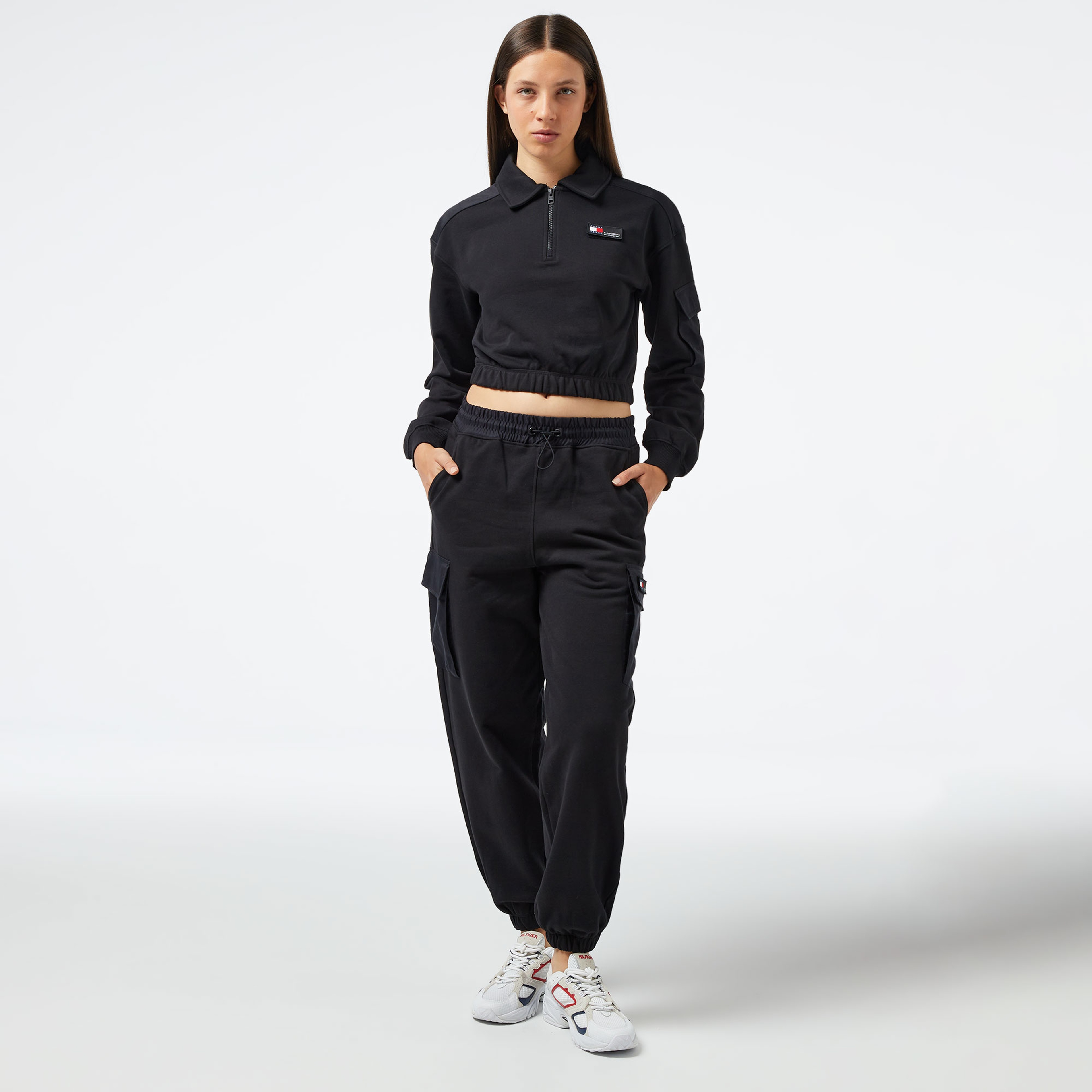 Tommy Hilfiger Kadın Siyah Sweatshirt