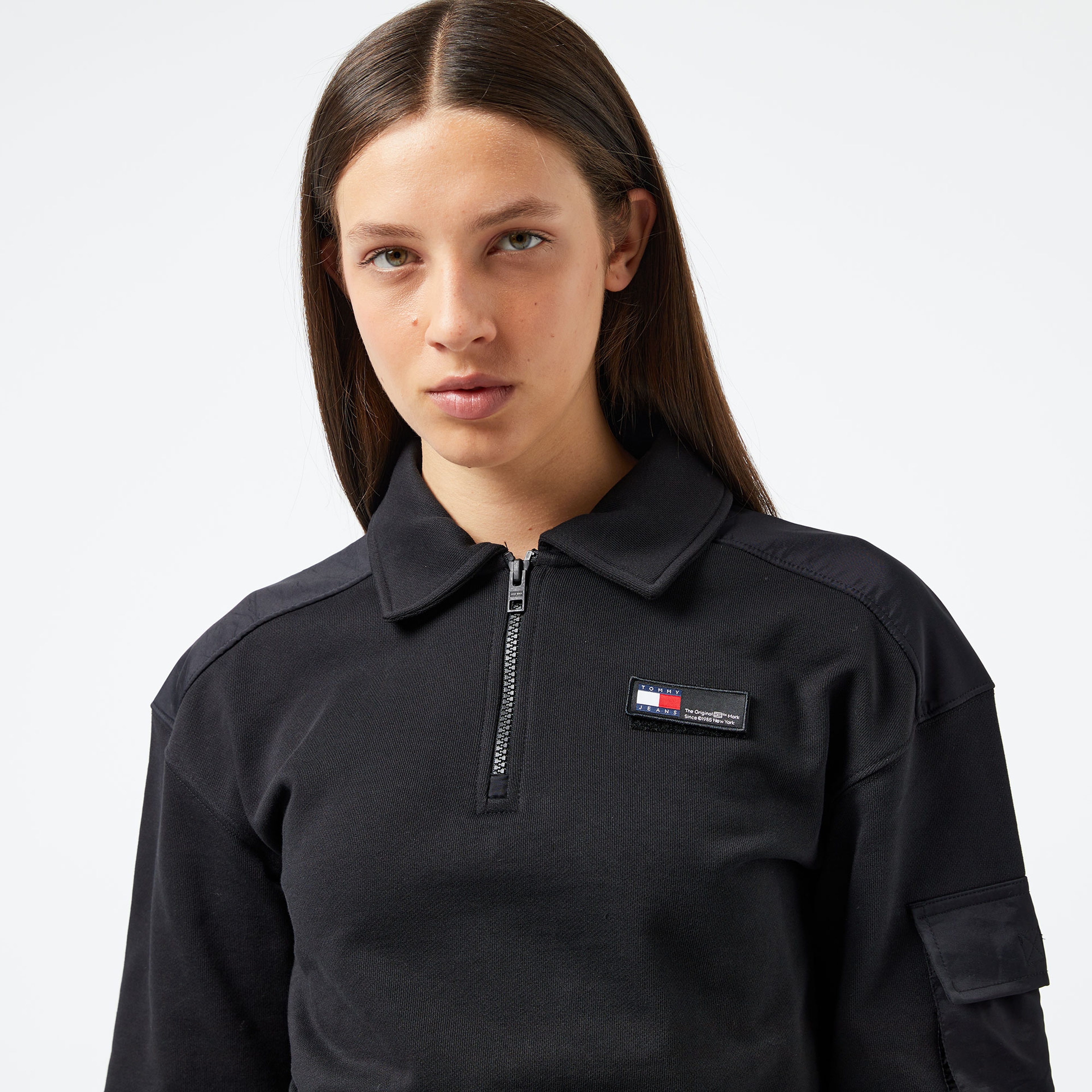 Tommy Hilfiger Kadın Siyah Sweatshirt