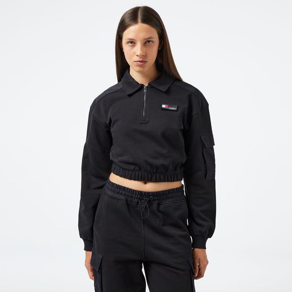 Tommy Hilfiger Kadın Siyah Sweatshirt