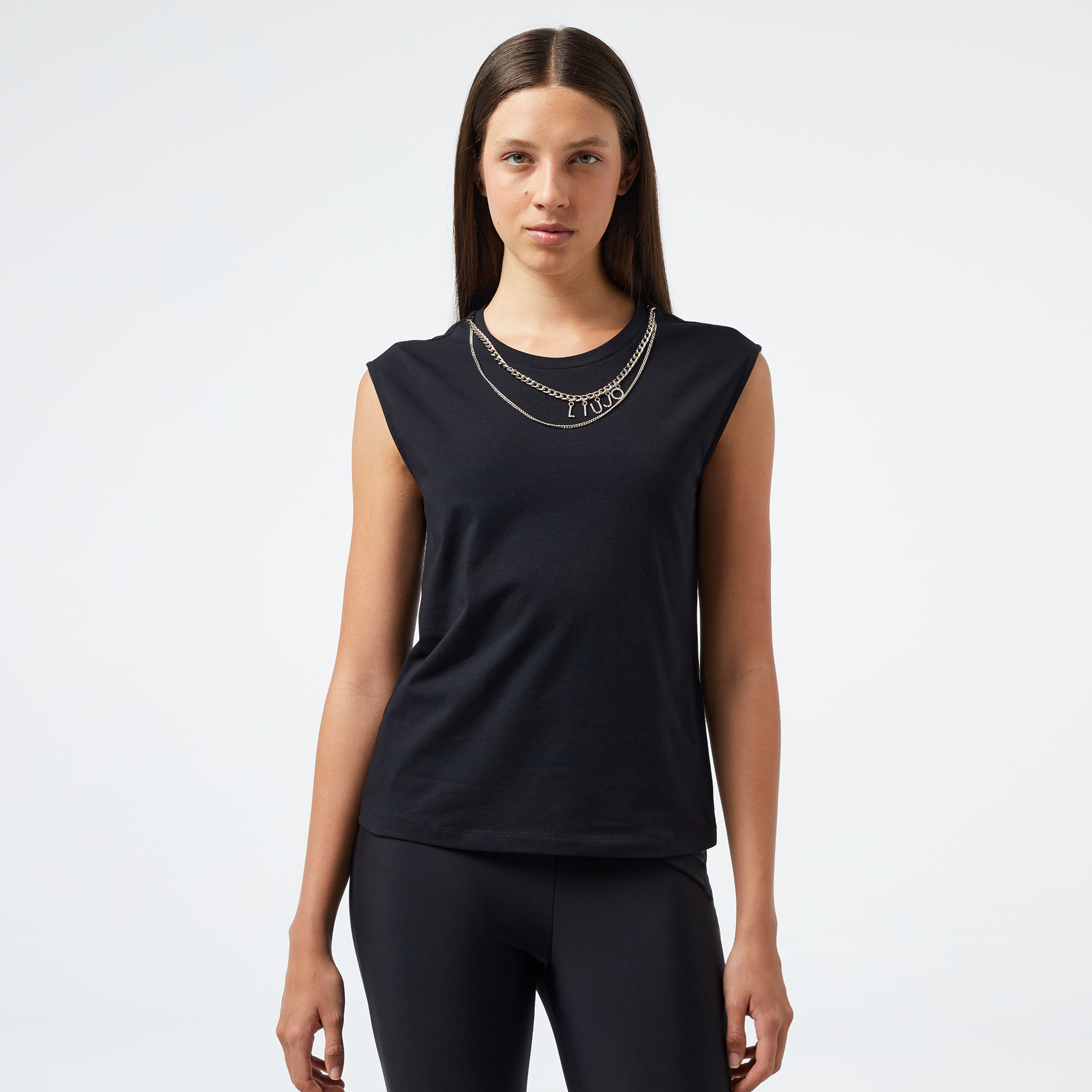 Liu Jo Kadın Siyah T-Shirt