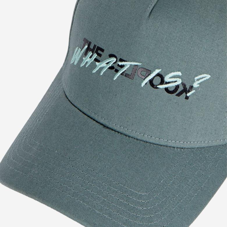 UNISEX BASKILI YEŞİL ŞAPKA