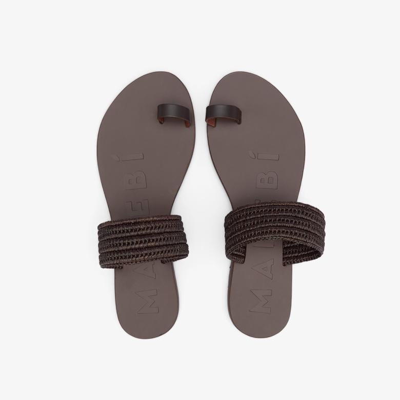 Manebi Kadın Kahverengi Terlik