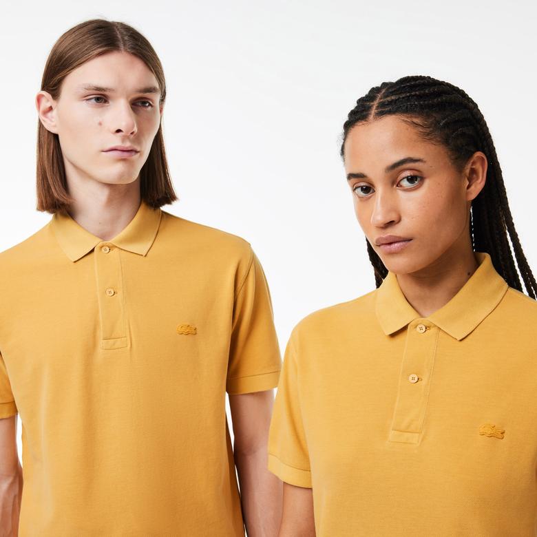 Unisex Classic Fit Sarı Polo