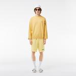 Erkek Loose Fit Bisiklet Yaka Sarı Sweatshirt