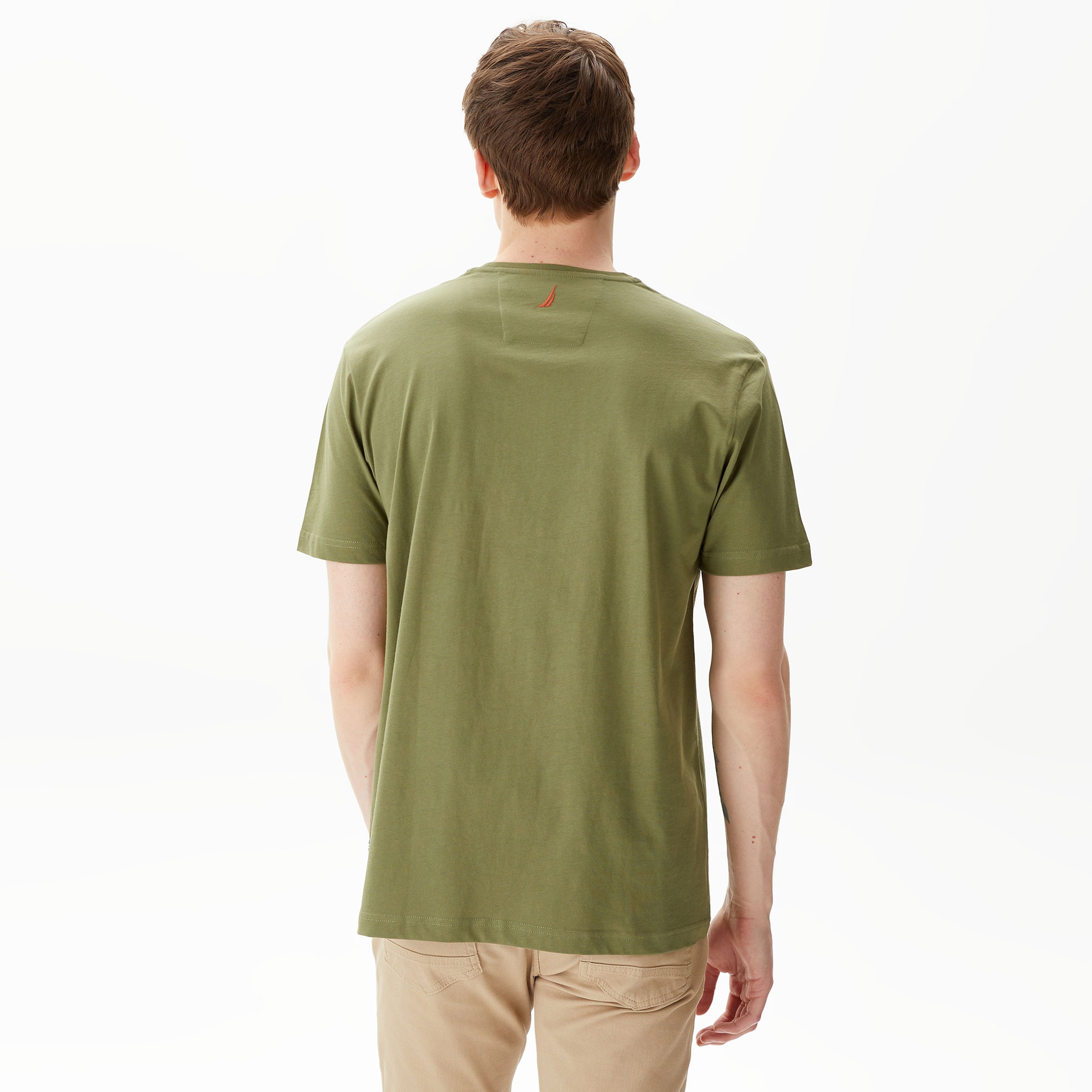 Nautica Erkek Yeşil Standart Fit T-Shirt