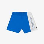 Nautica Erkek Çocuk Mavi Renk Bloklu Şort Mayo