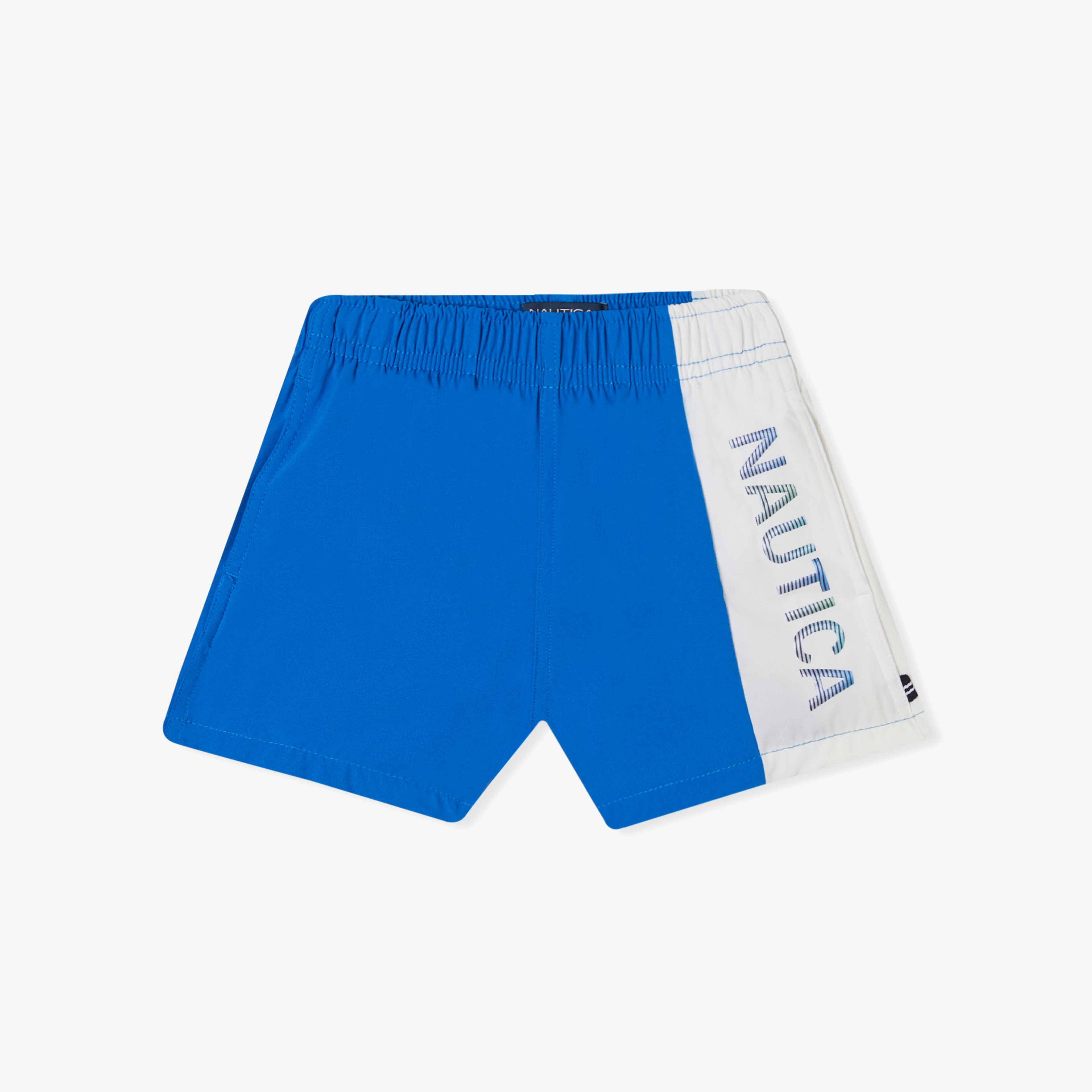 Nautica Erkek Çocuk Mavi Renk Bloklu Şort Mayo
